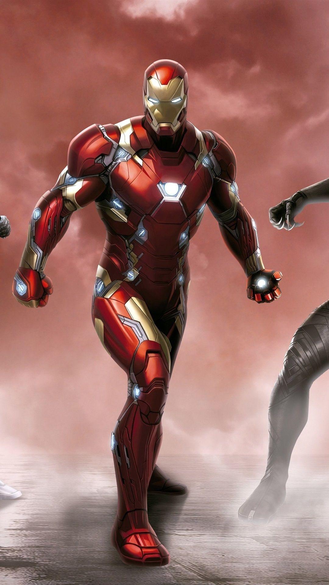 1080x1920 Captain America: Civil War, Marvel super heroes 1080x1920 iPhone 8