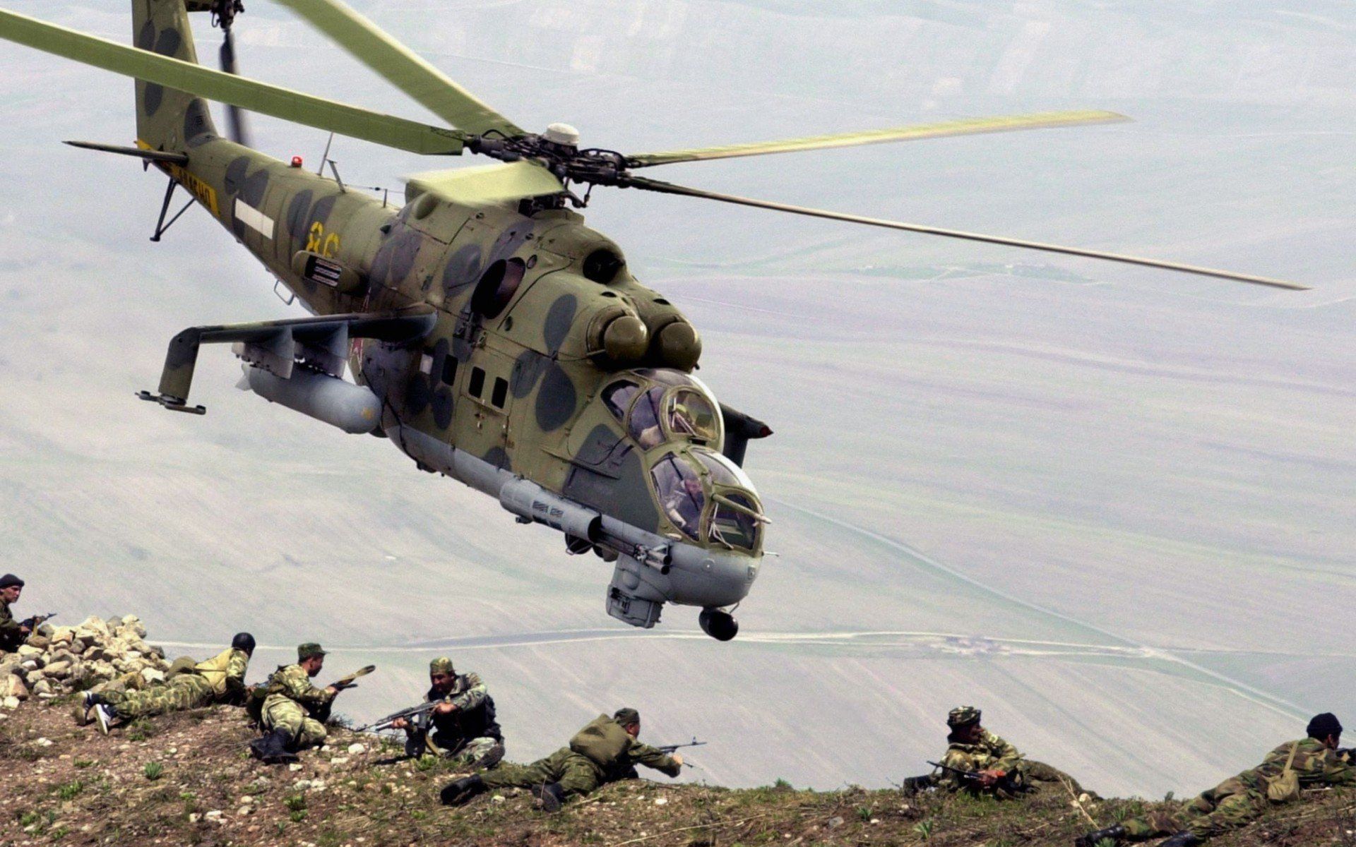 1920x1200 Mil Mi 24 Military Helicopter HD Wallpaperx1200