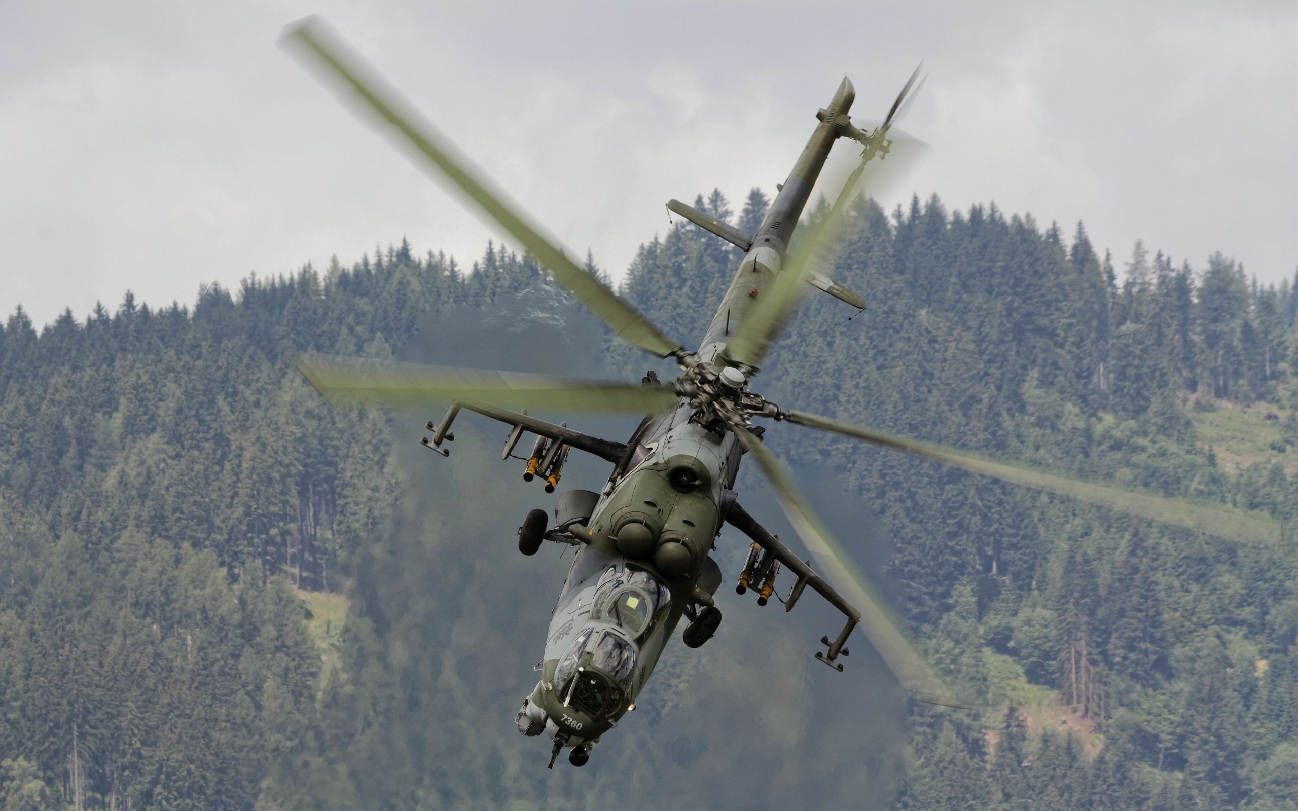 2560x1600 Mil Mi 24 Attack Helicopter In Action