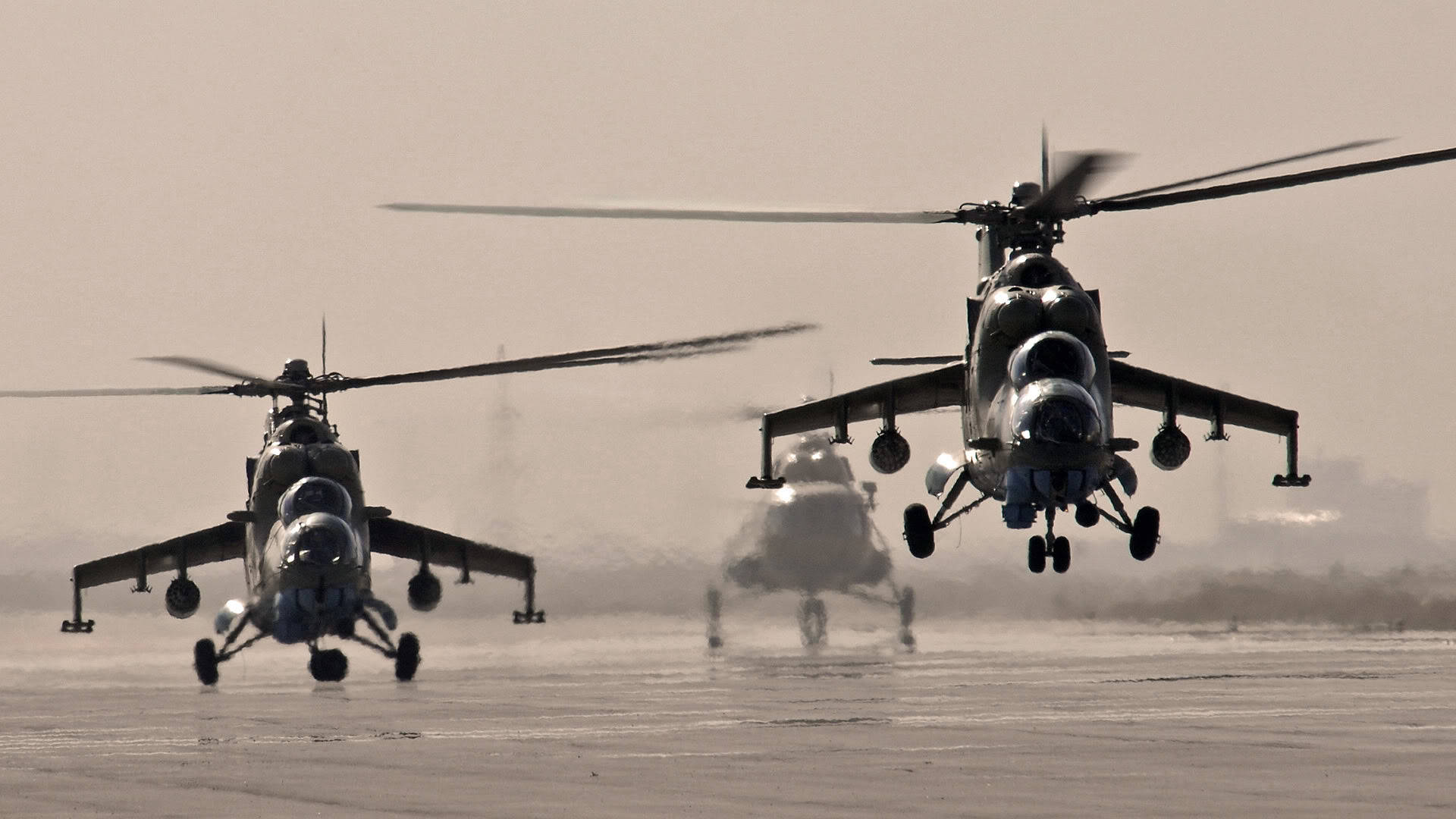 1920x1080 Download Majestic MI 24 Military Helicopter In Flight Wallpaper