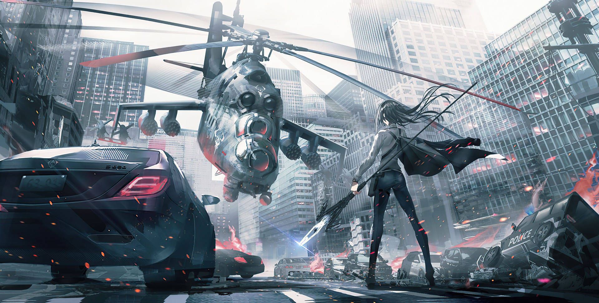 1920x972 Download Anime Gaming Mil Mi 24 Attack Helicopter Wallpaper