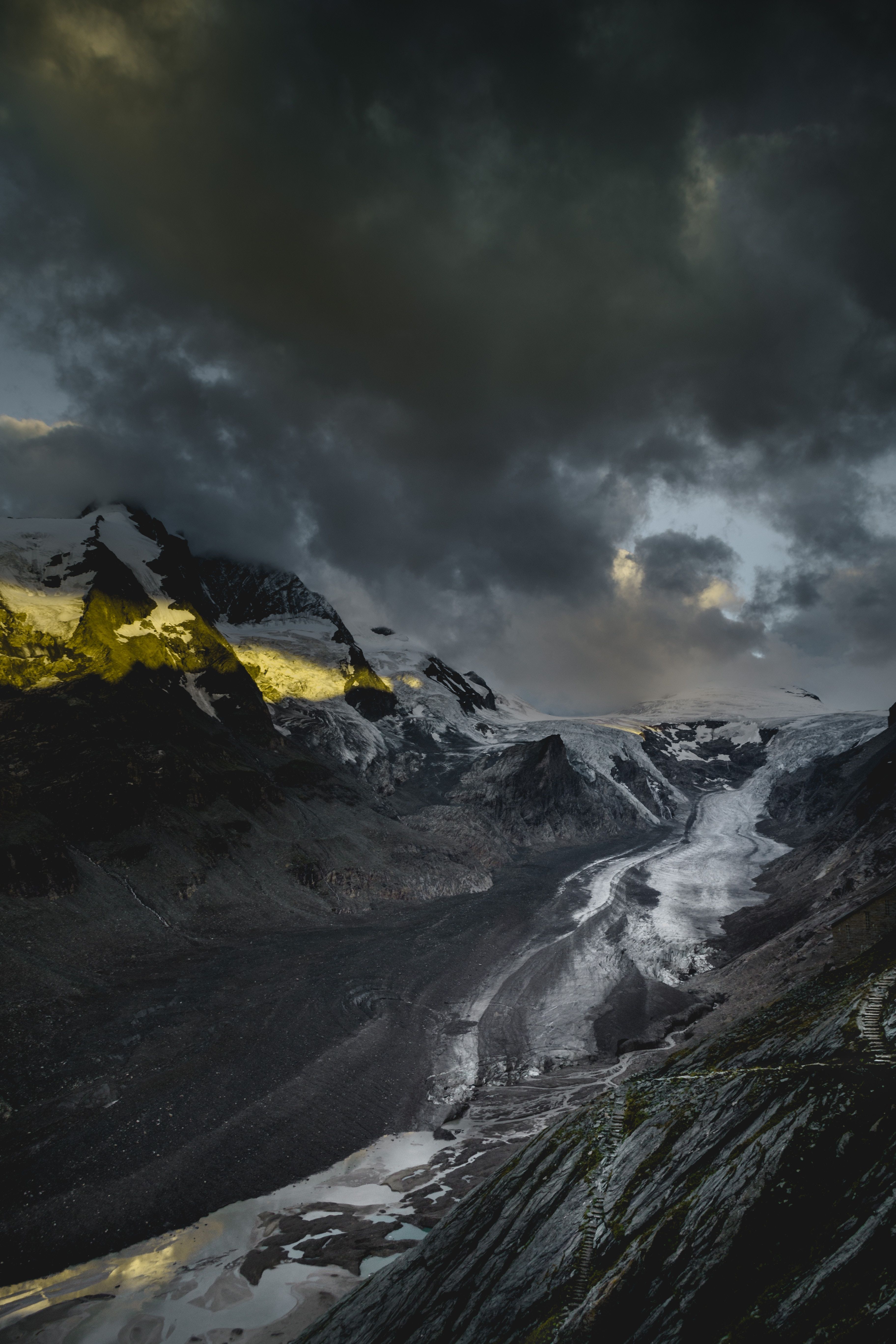 3648x5472 Phone wallpaper: Mountains, Nature, Clouds, Austria, Alpine Road, High Road, Grossglockner, Grosglokkner 119492