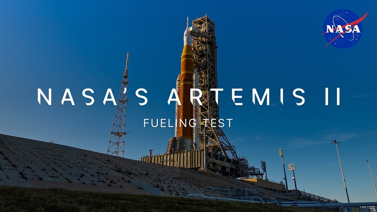 1280x720 Artemis 2 SLS wet dress rehearsal latest news: 'Launch' countdown completed for moon rocket fueling test