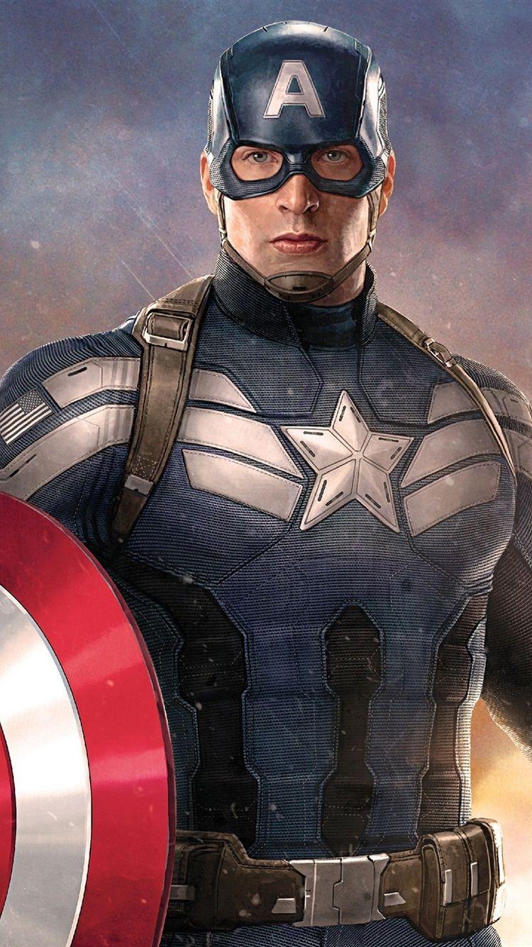 750x1334 Chris Evans, Captain America: Civil War 750x1334 IPhone 8 7 6 6S