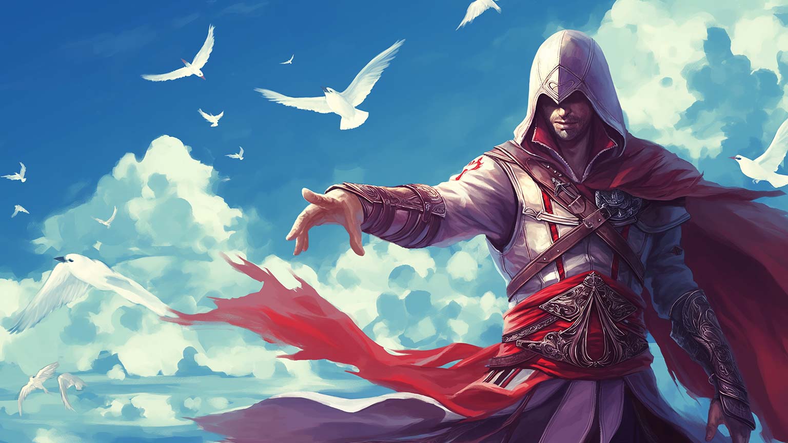 1536x864 Assassin's Creed Ezio Desktop Wallpaper's Wallpaper 4k