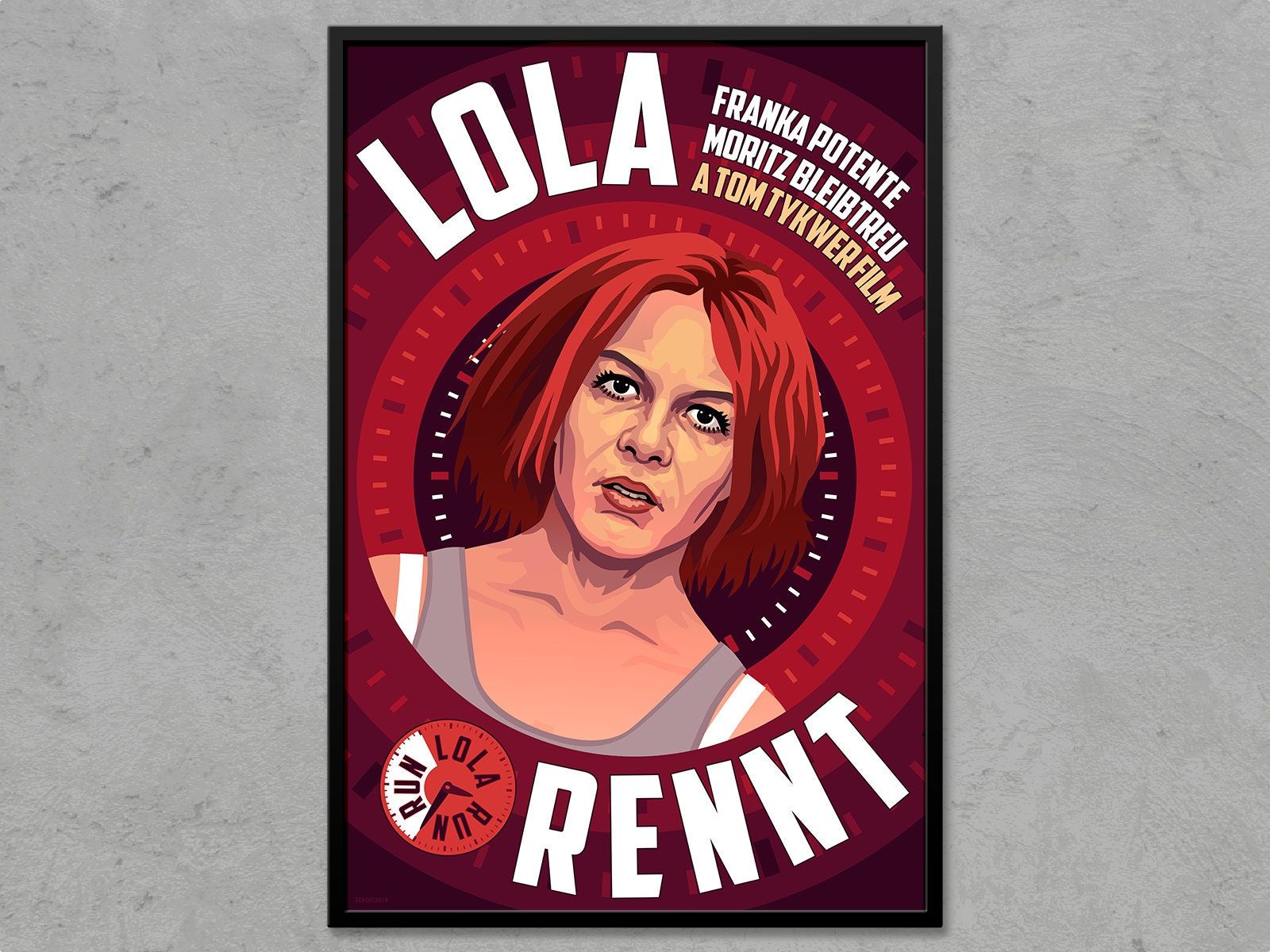 1600x1200 Run Lola Run (1998) Poster. Retro Film Poster. Minimalist Art Print. Movie Lover Gift. Germany. Modern Home Decor