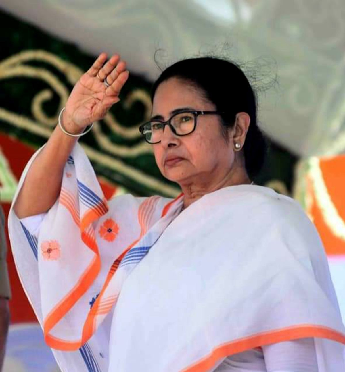 1200x1295 West Bengal CM Mamata Banerjee Wears Tricolour Inspired Saree For I Day Function