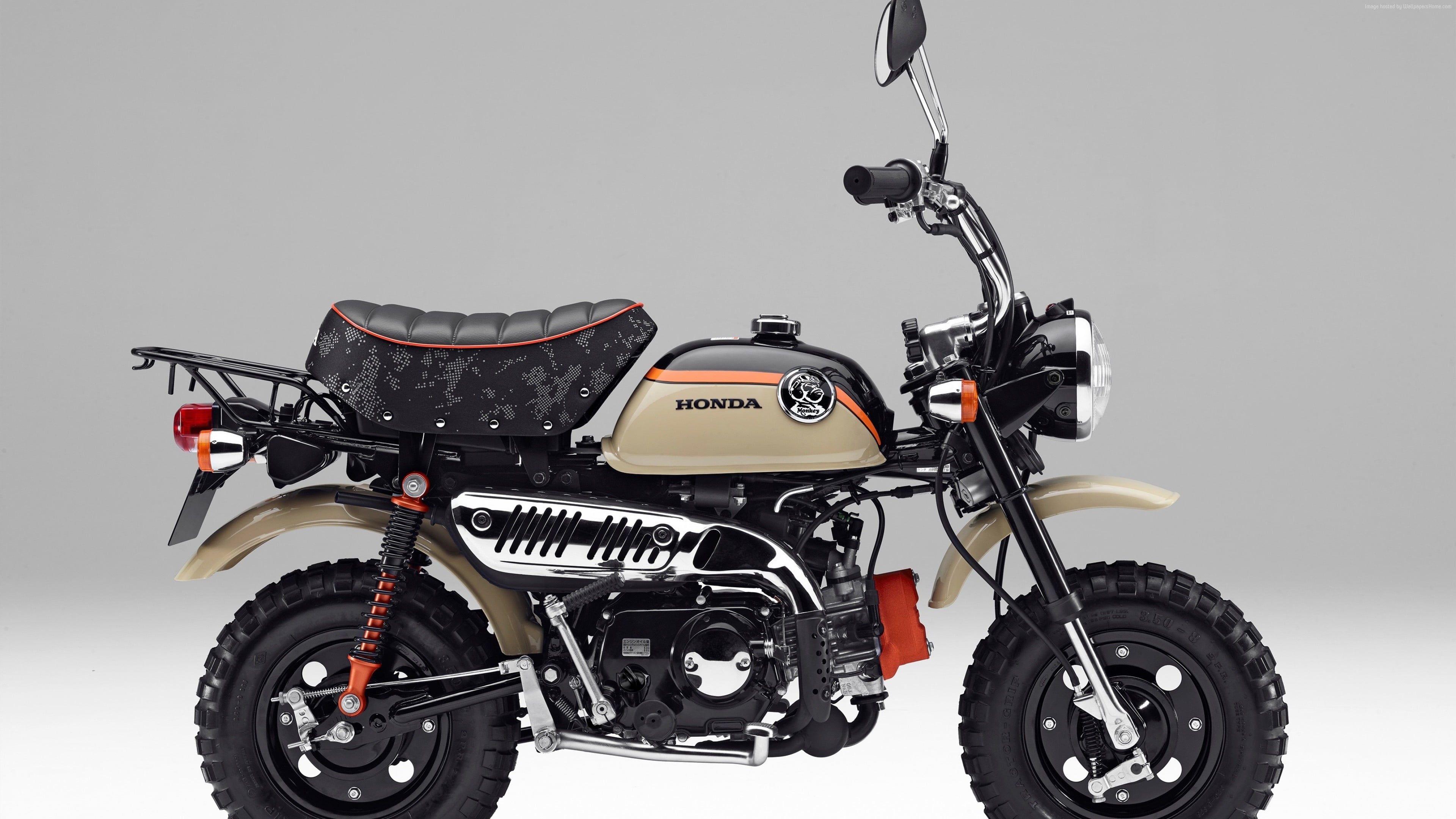 3840x2160 Brown, orange, and black Honda cafe racer HD wallpaper. Wallpaper
