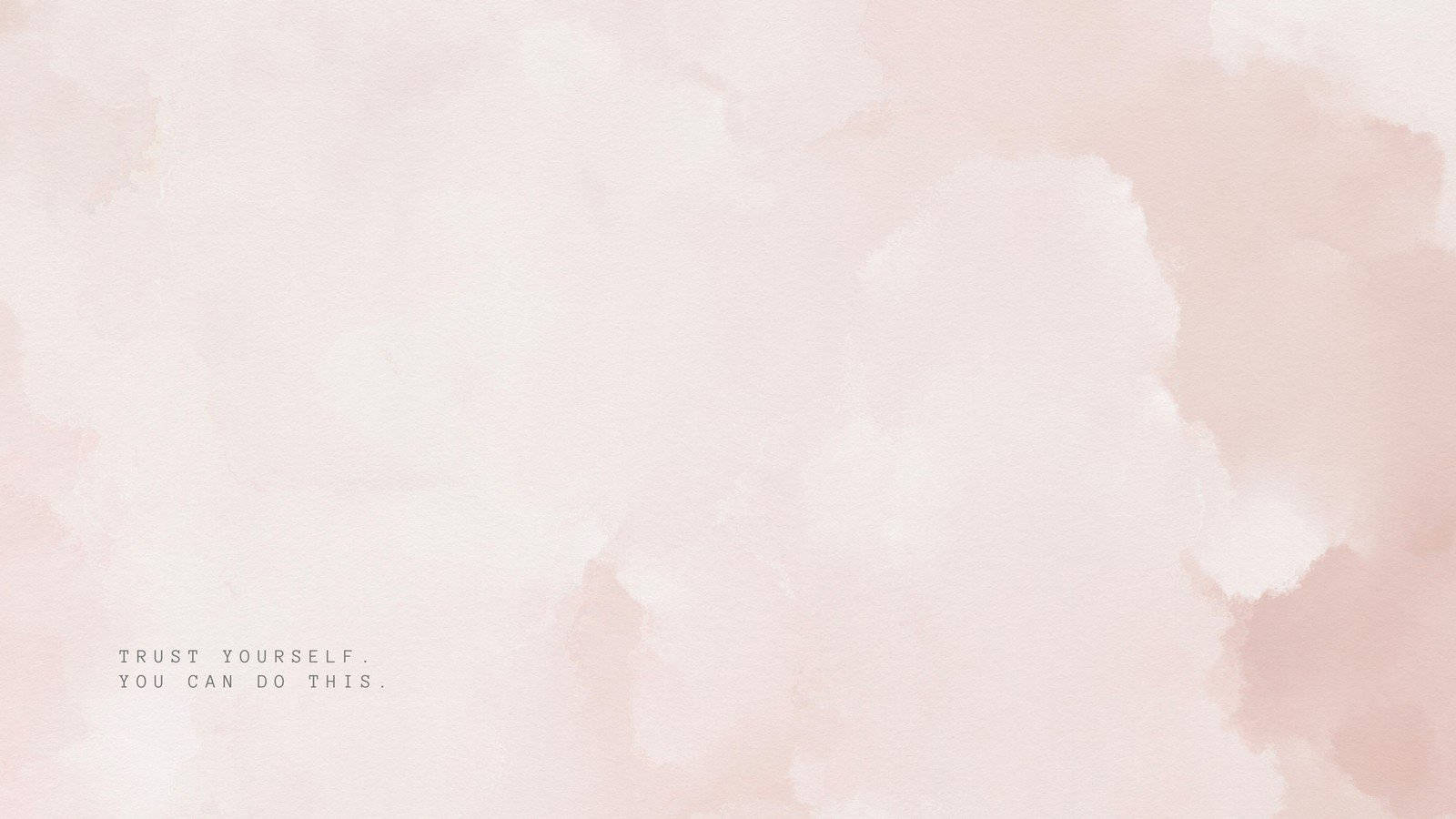 1600x900 Download Inspirational quote Trust Yourself on neutral background Wallpaper