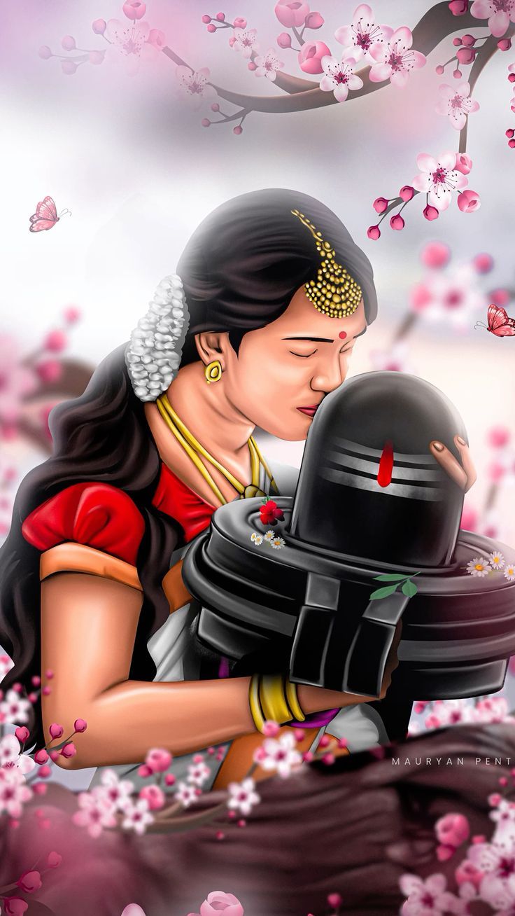736x1308 Shivratri Mahadev Gauri Shankar Parvati Mauryan Pentool