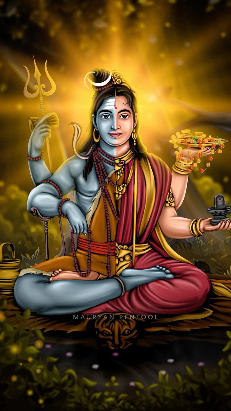 736x1308 Shivratri Mahadev Gauri Shankar Parvati Mauryan Pentool