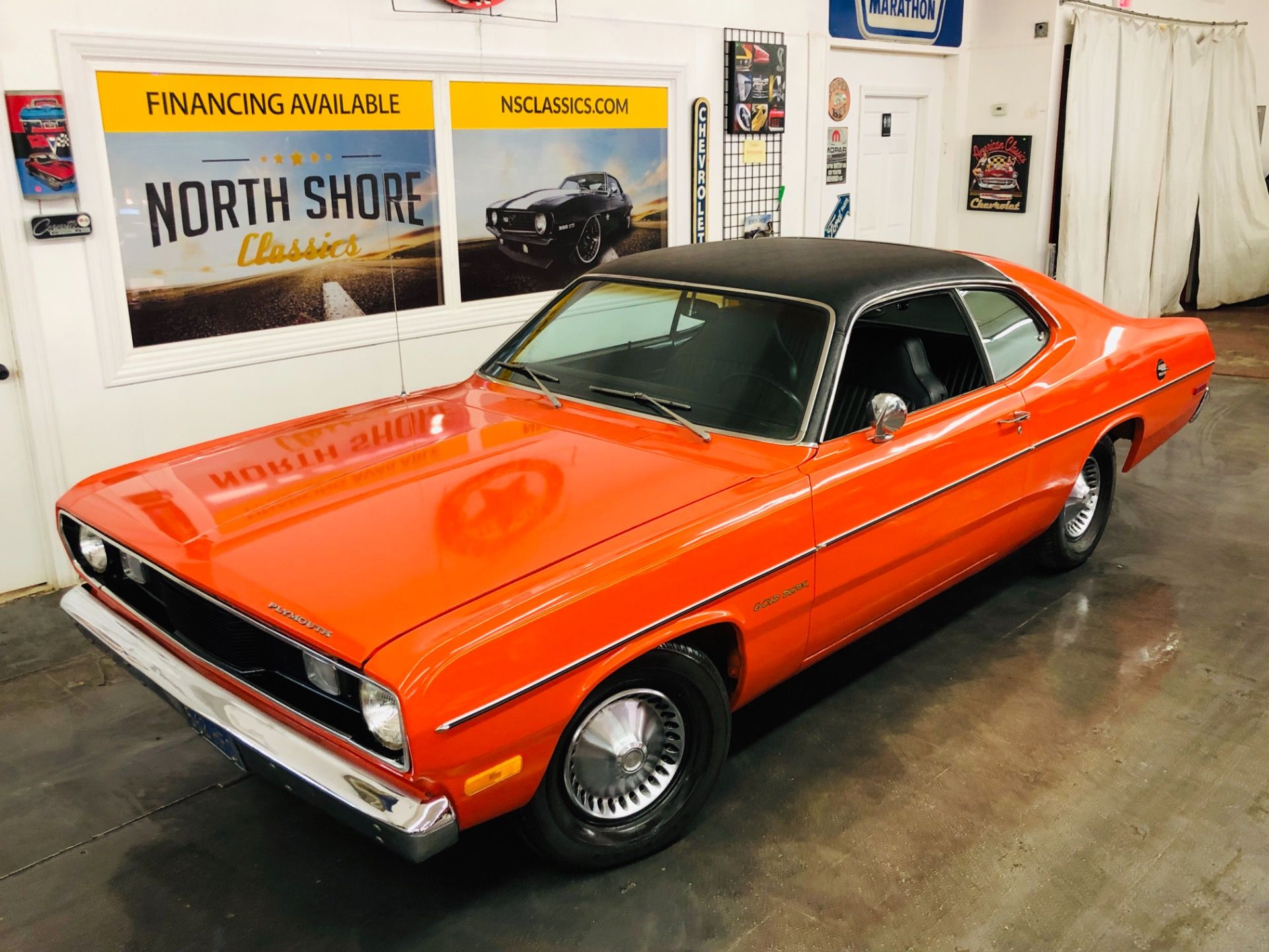1920x1440 Used 1972 Plymouth Duster -LOW COST CLASSIC DUSTER A C VIDEO (Sold). North Shore Classics Stock NSC