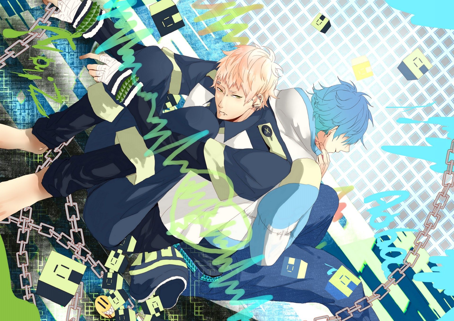 1920x1357 Wallpaper DRAMAtical Murder, Nitro CHiRAL, Pixiv, Seragaki Aoba, Noiz (DMMd), Usagimodoki for mobile and desktop, section сёнэн, resolution 1920x1357