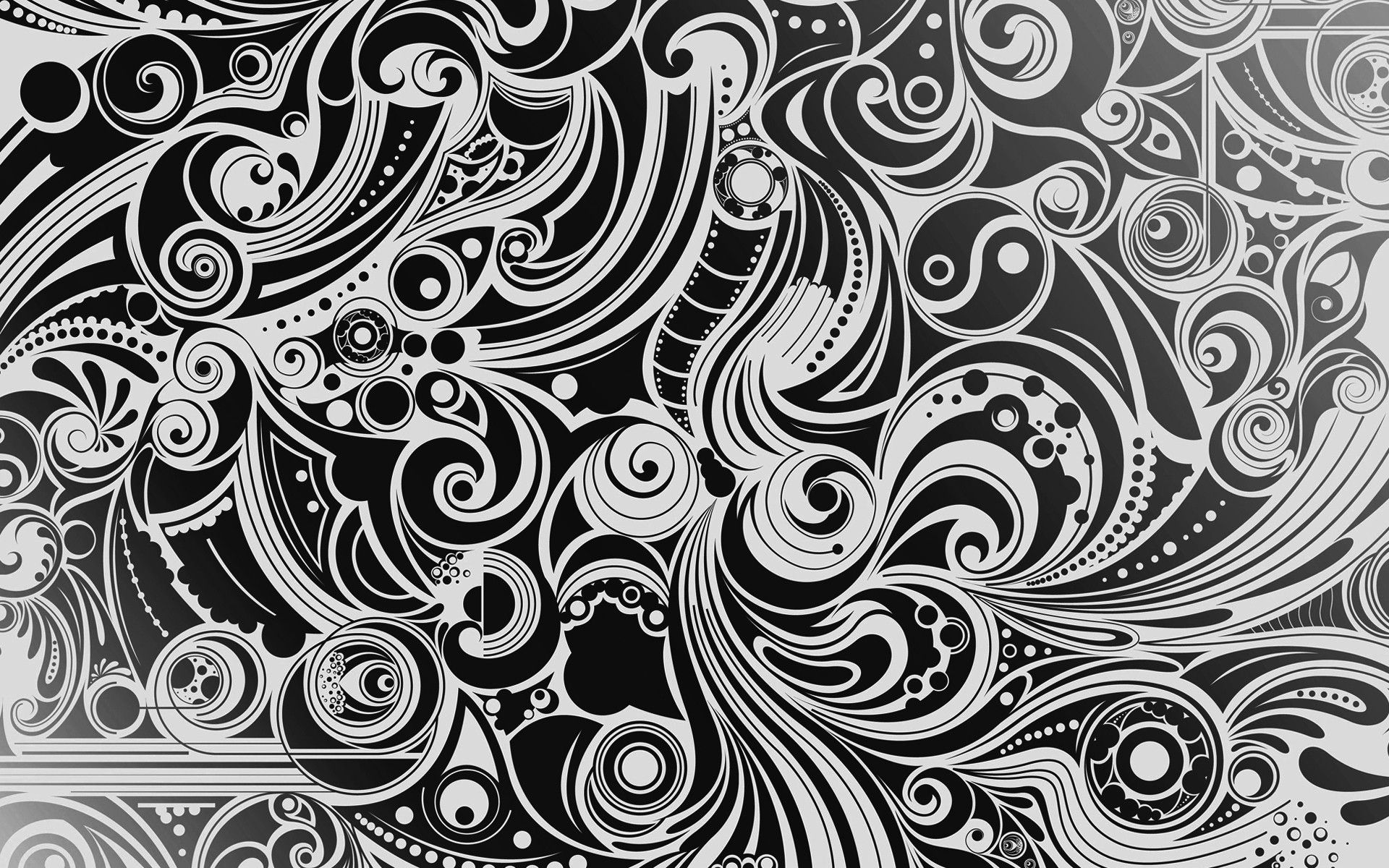 1920x1200 abstract, Patterns, Monochrome Wallpaper HD / Desktop and Mobile Background