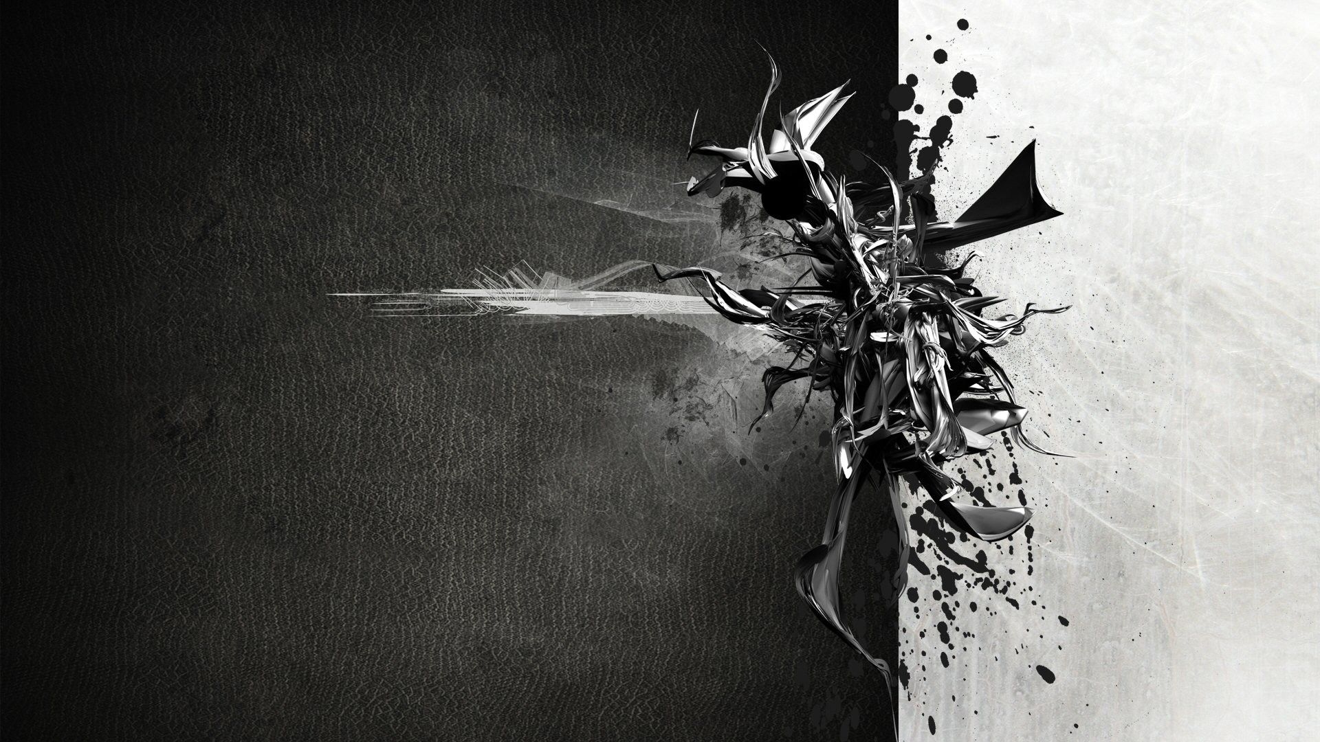 1920x1080 abstract, Monochrome, 3D Wallpaper HD / Desktop and Mobile Background