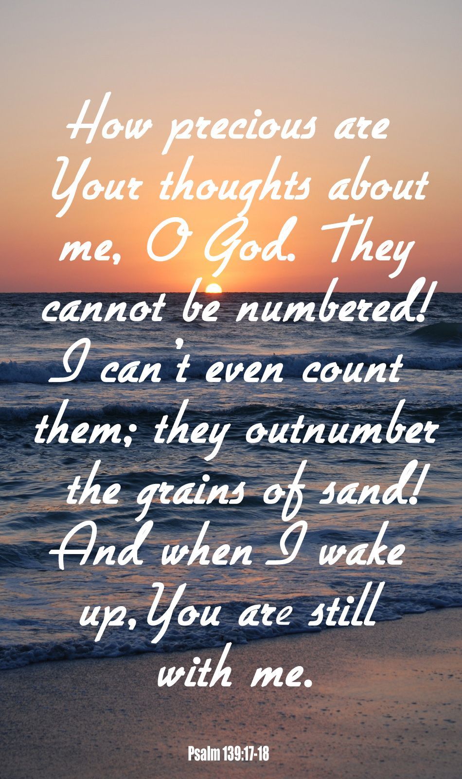 950x1600 Psalm 139:17 18 Wallpaper