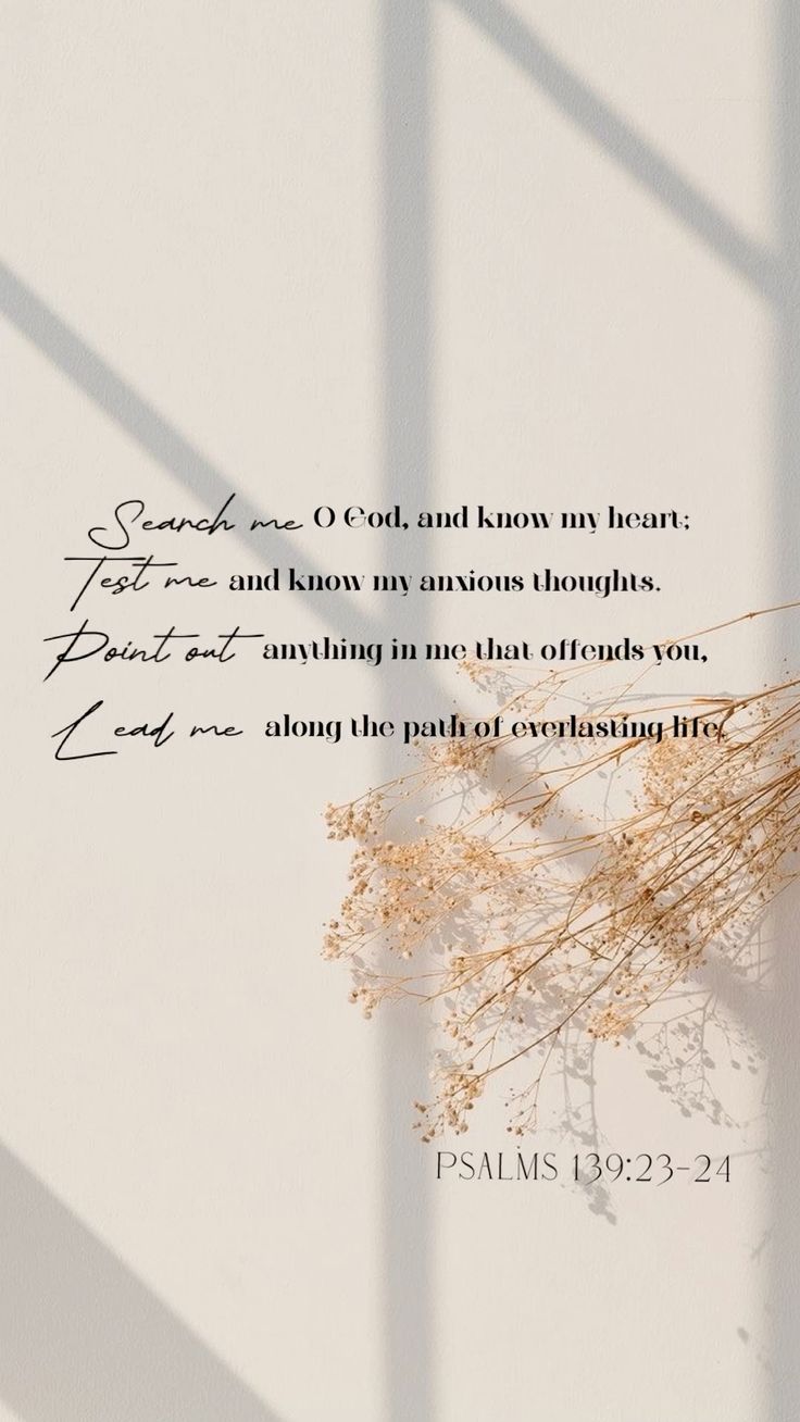 736x1308 Psalm 139:23 24 Prayer Morning Aesthetic Shadows