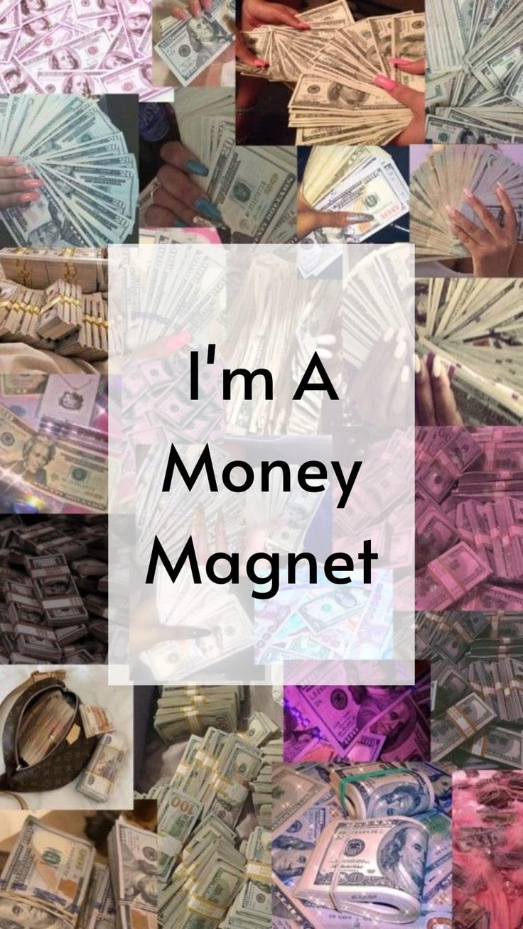 736x1308 Aesthetic Money Manifestation Wallpaper