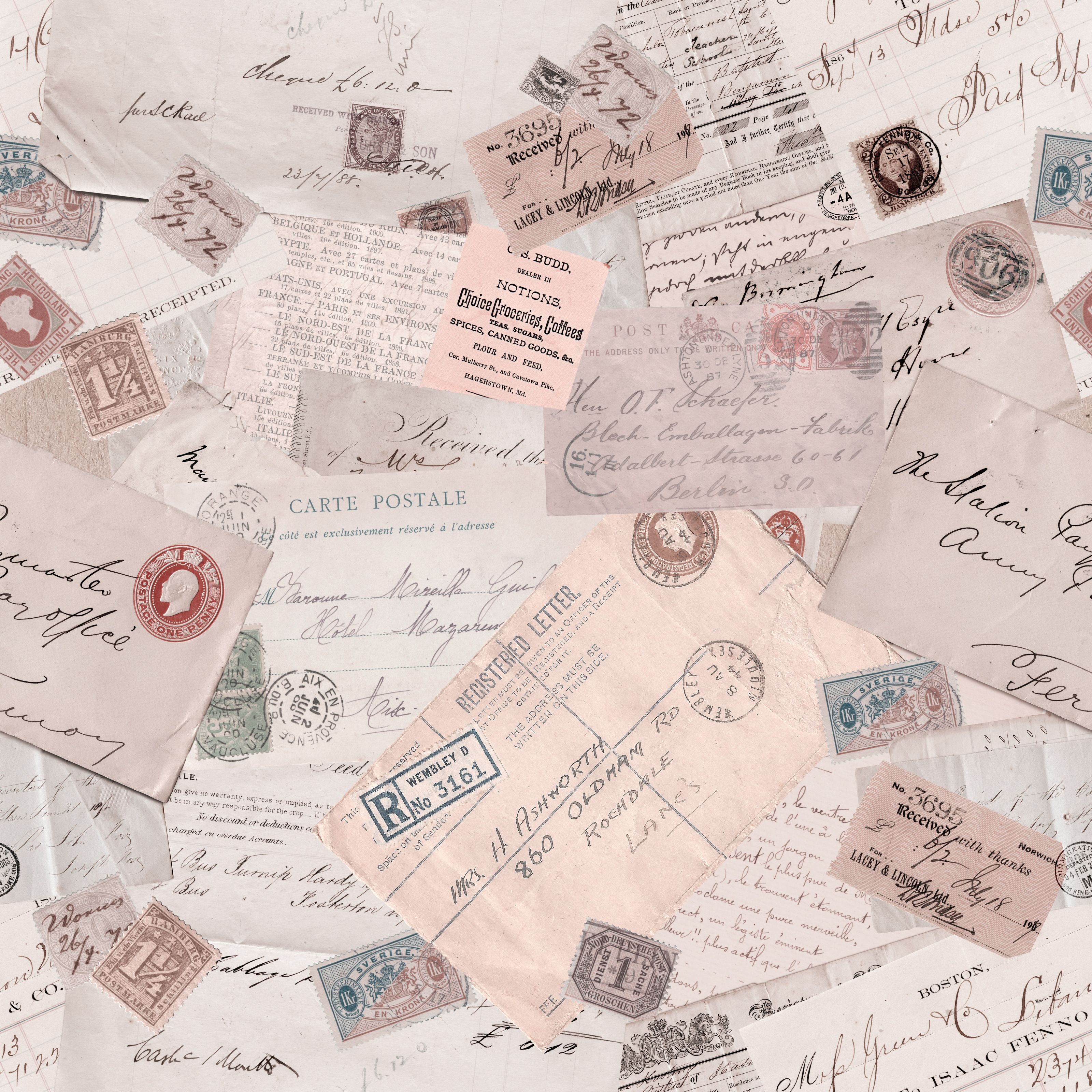 3200x3200 Vintage Letters Wallpaper Your Way