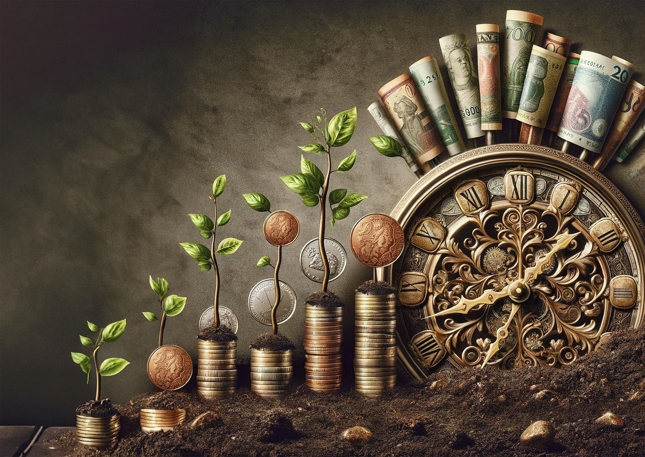 1280x908 Download Ai Generated Money Currency. Royalty Free Stock Illustration Image