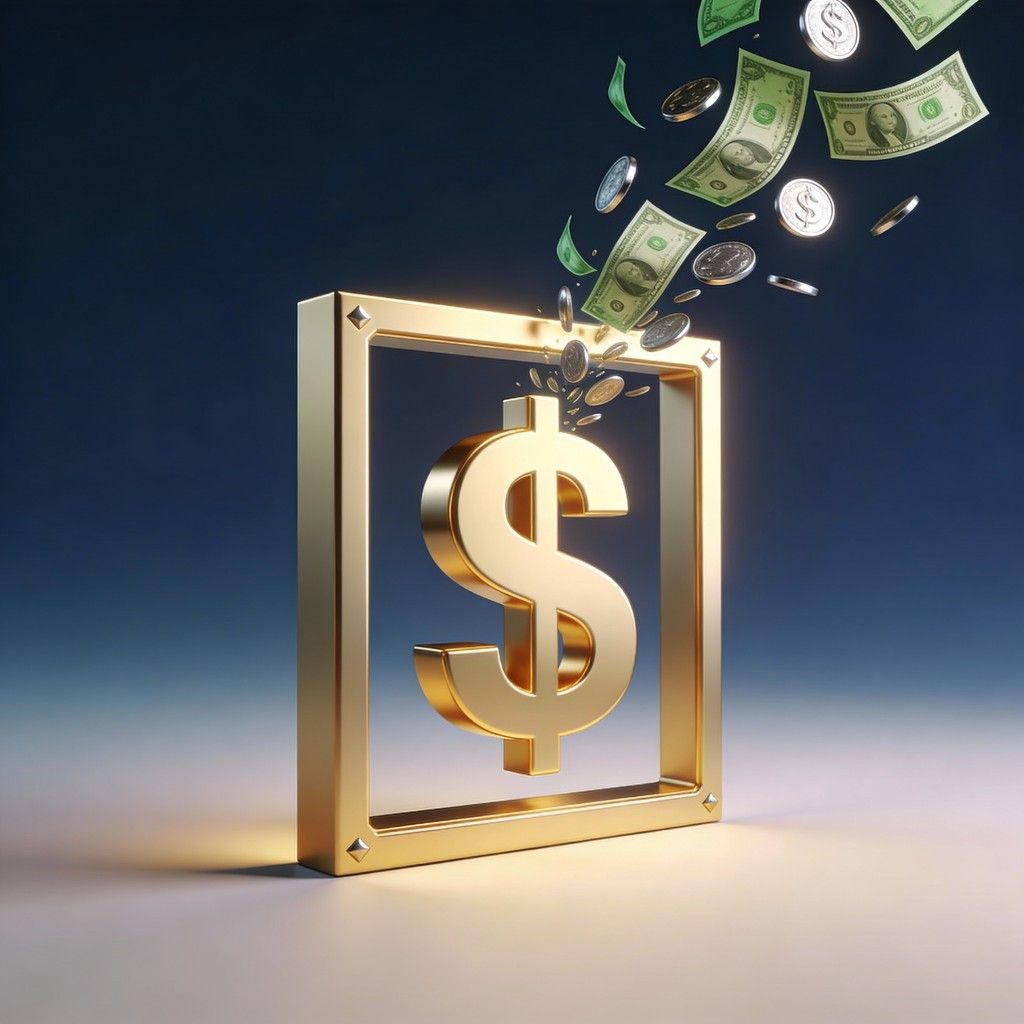 1024x1024 Free Financial Growth Symbol Image, Money, Finance