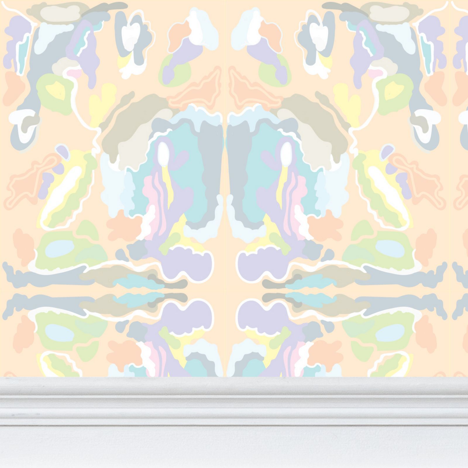 1600x1600 Pastel Abstract Wallpaper
