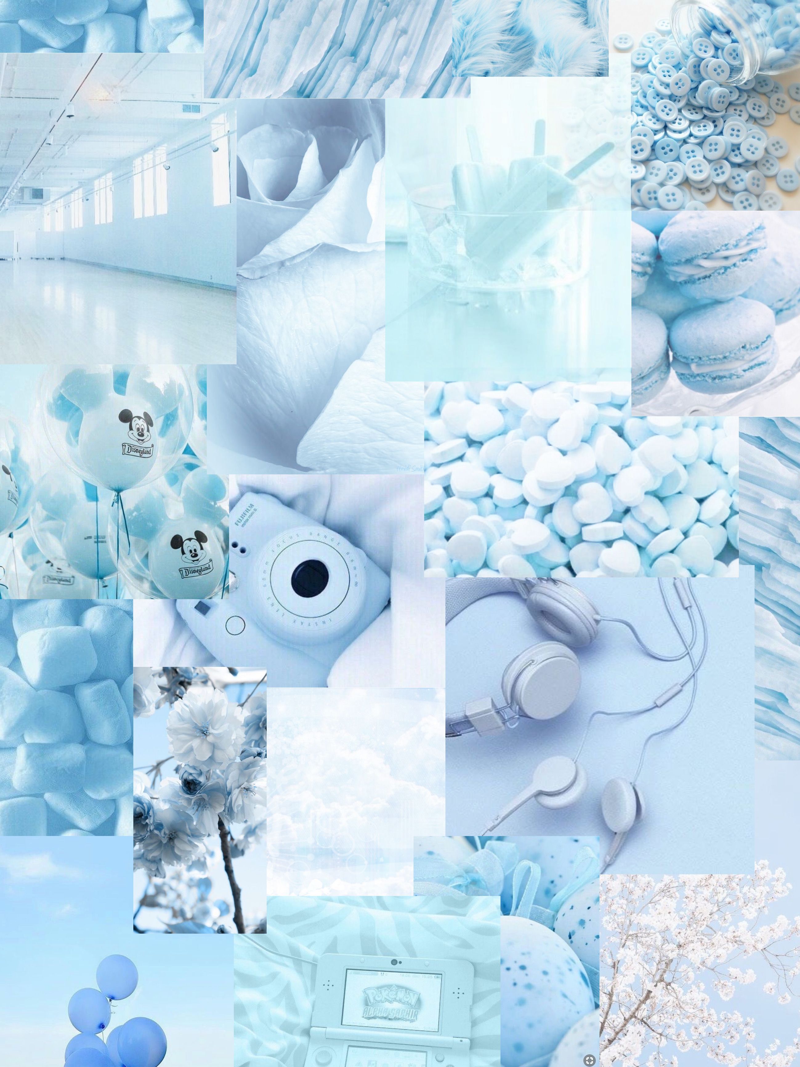 2598x3464 Light Blue And White Wallpaper