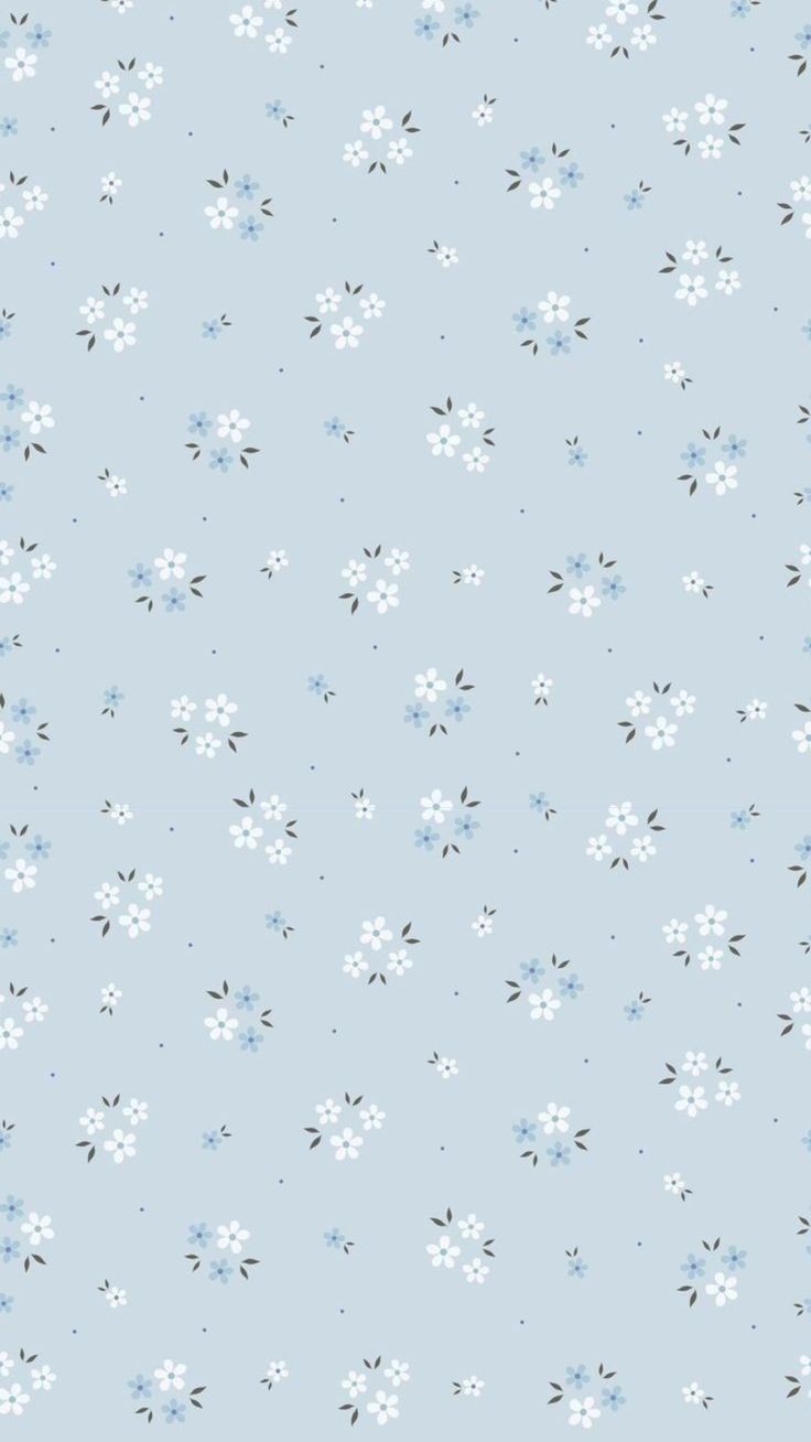 736x1308 Simple i phone wallpaper. Aesthetic blue floral wallpaper