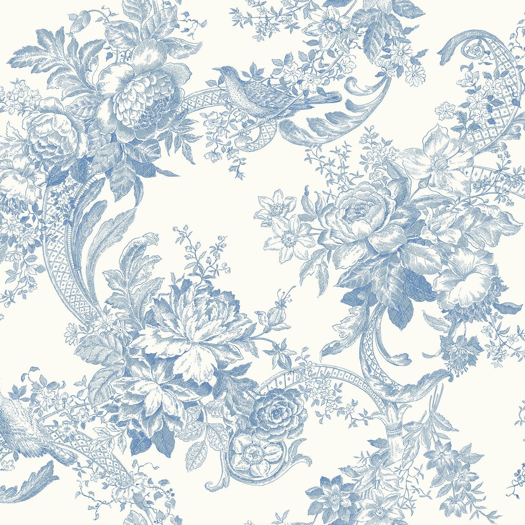1680x1680 A Street Prints 2927 81602 Carmel Baroque Florals Light Blue Wallpaper