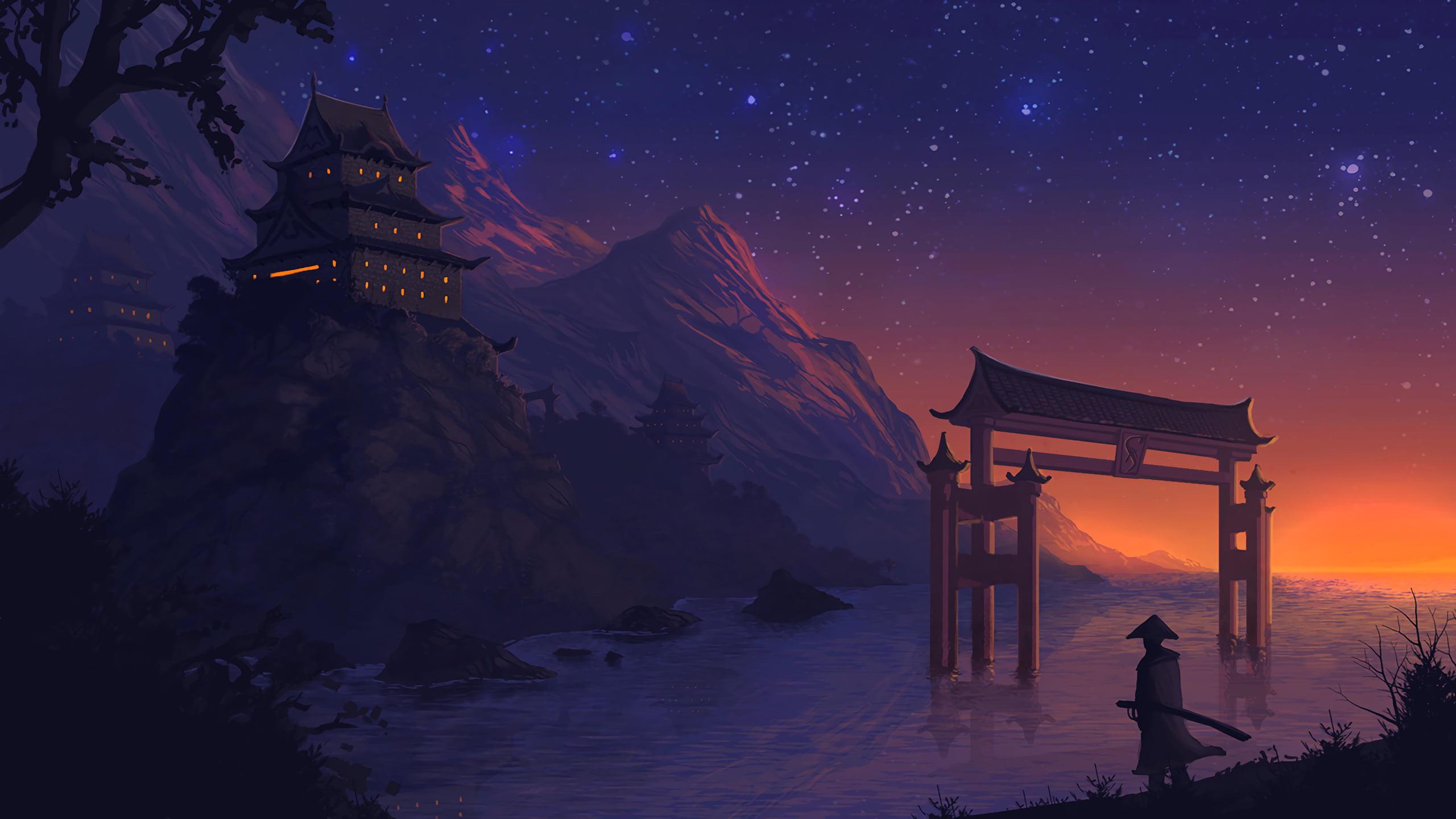 2560x1440 The Lone Samurai (2560 x 1440)
