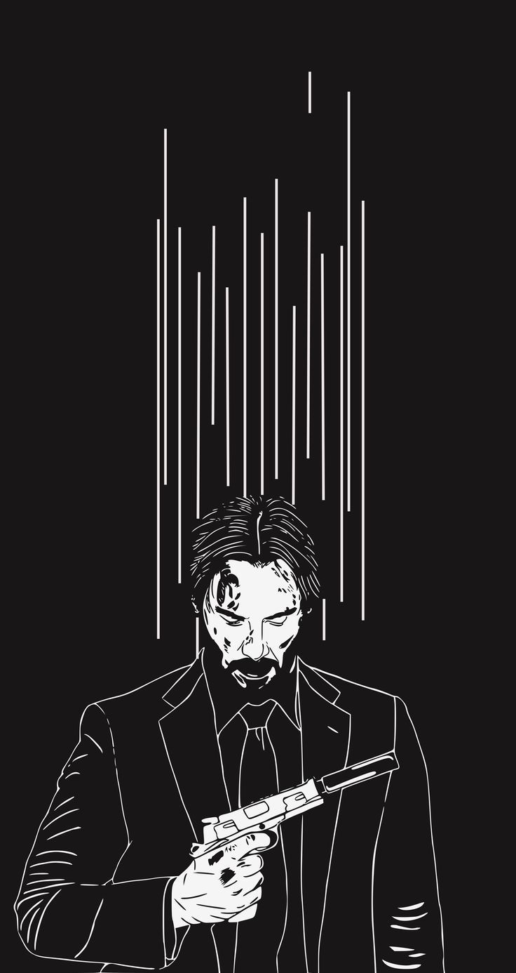 736x1386 Jhon wick dark wallpaper