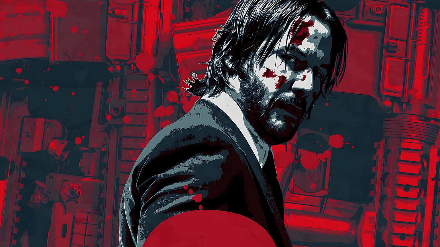 1536x864 John Wick Red Desktop Wallpaper Wick Wallpaper Desktop