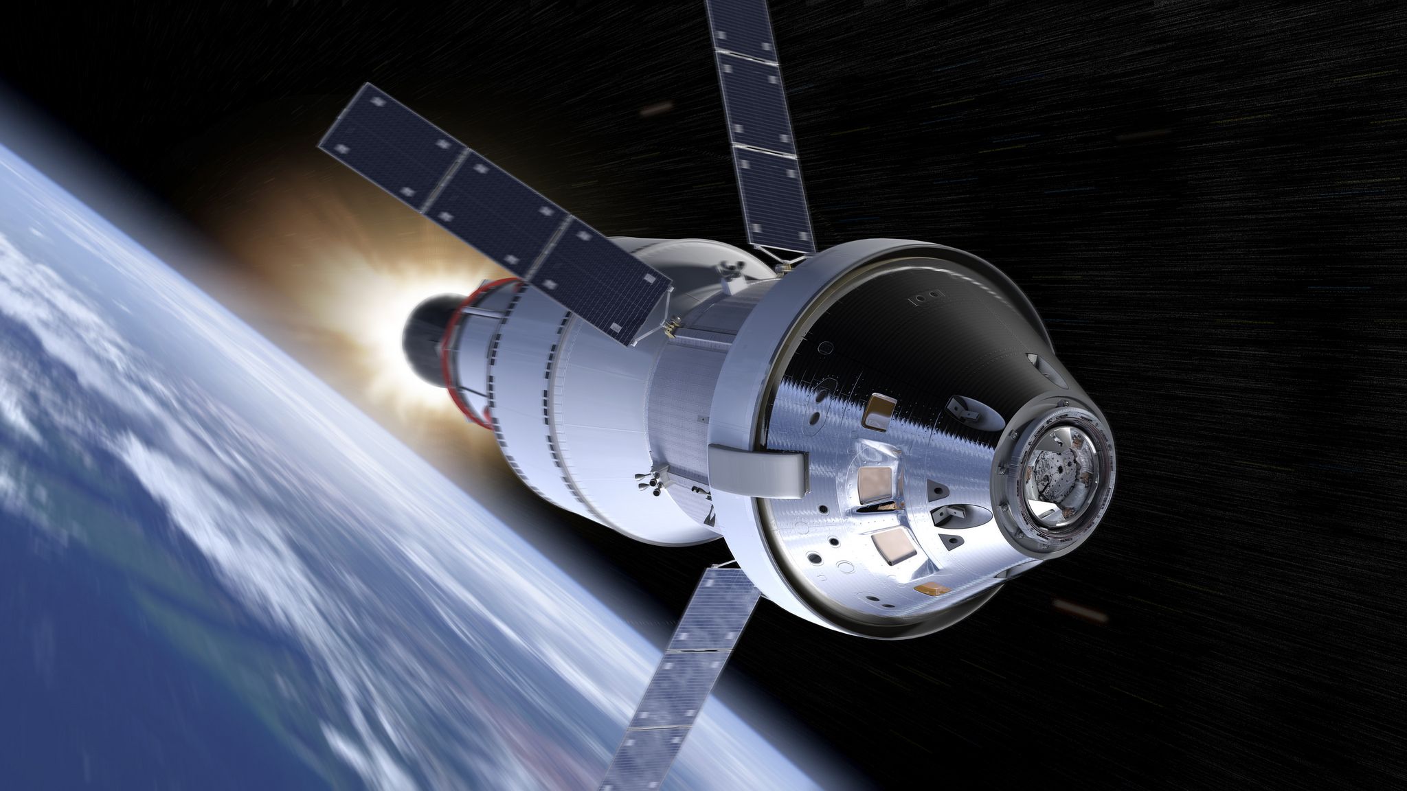 2048x1152 Orion Spacecraft Space Wallpaper