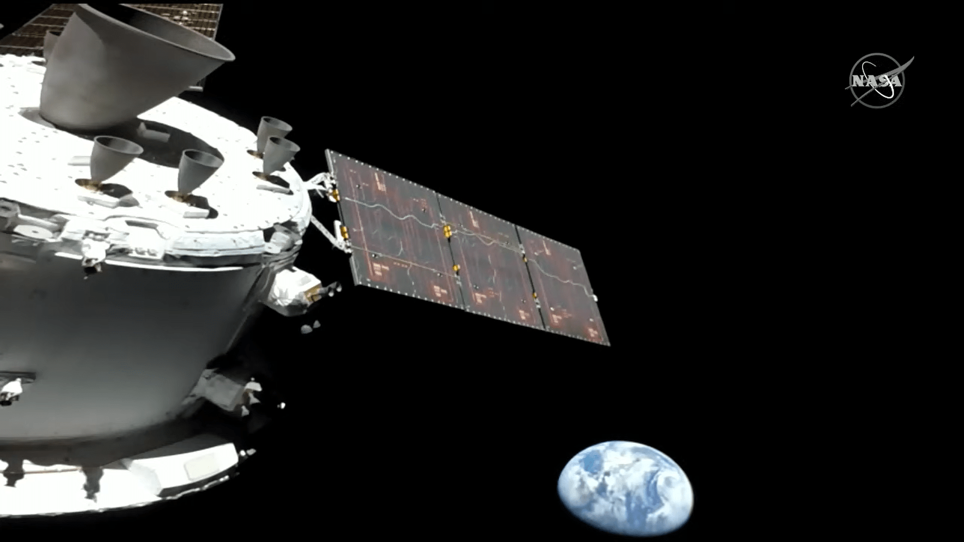 1920x1080 Artemis 1's Orion capsule sends Earth 1st image of home