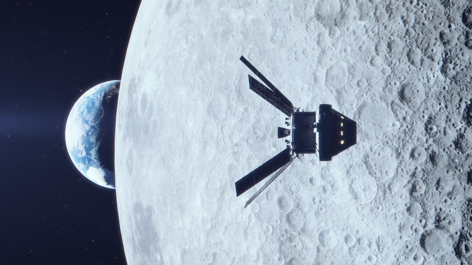 1600x900 Artemis I artist's concept flyby. Artemis I will be