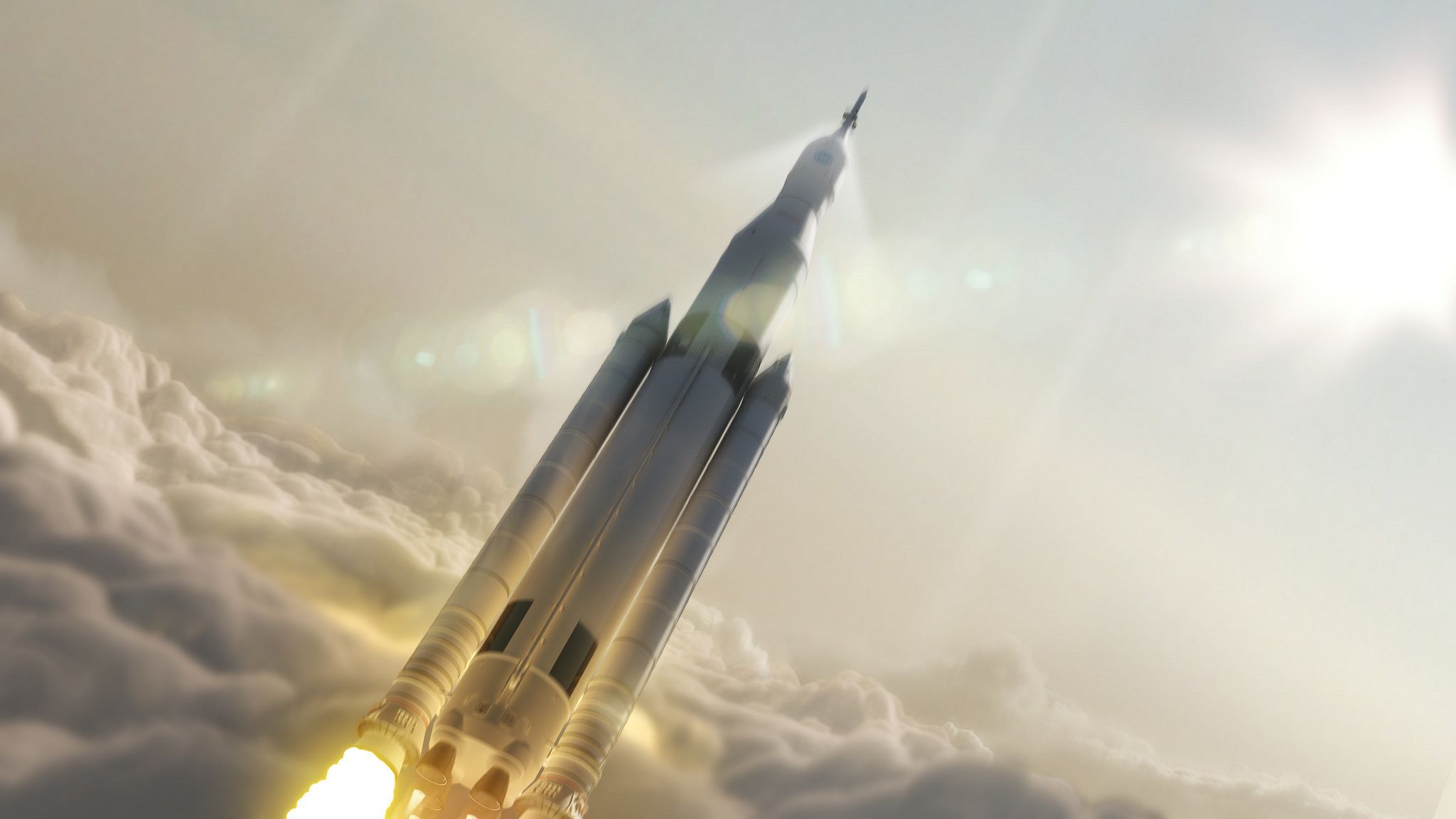 2048x1152 Wallpaper flight, ship, space, Orion, Spacecraft for mobile and desktop, section космос, resolution 2048x1152