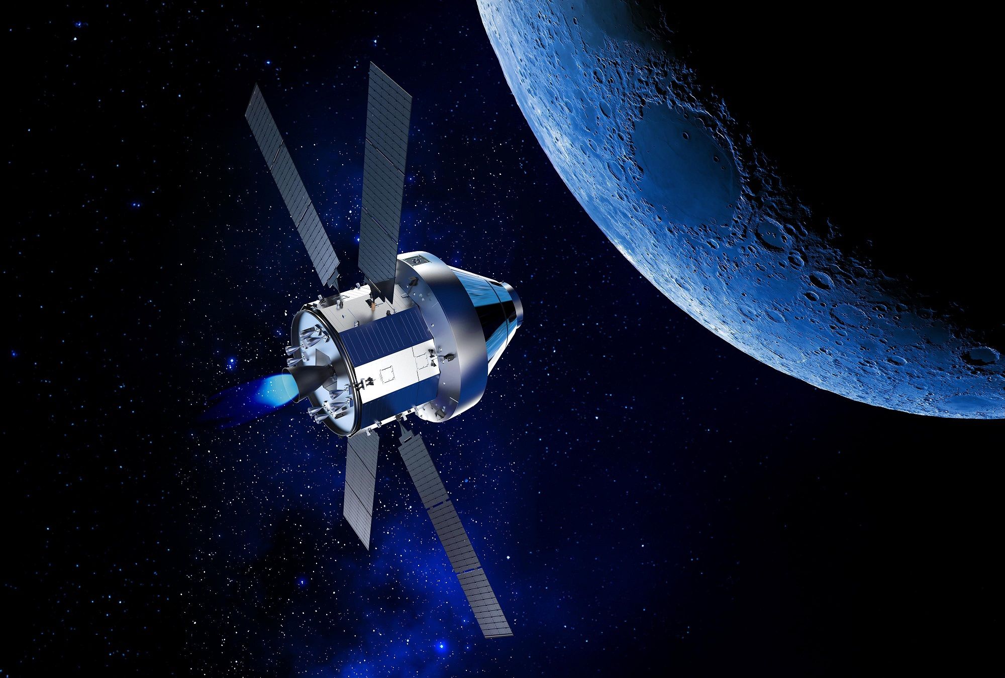 2000x1350 Getting ready for Artemis II: a crew of four astronauts set for lunar orbit mission. Thales Alenia Space