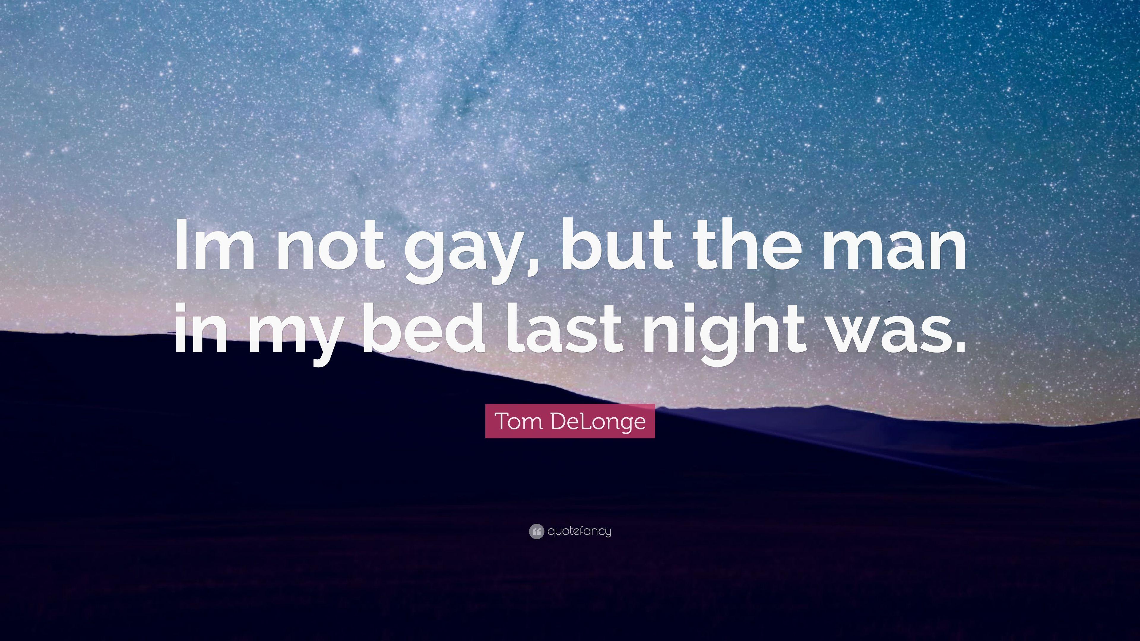3840x2160 Tom DeLonge Quote: “Im not gay, but the man in my bed last night
