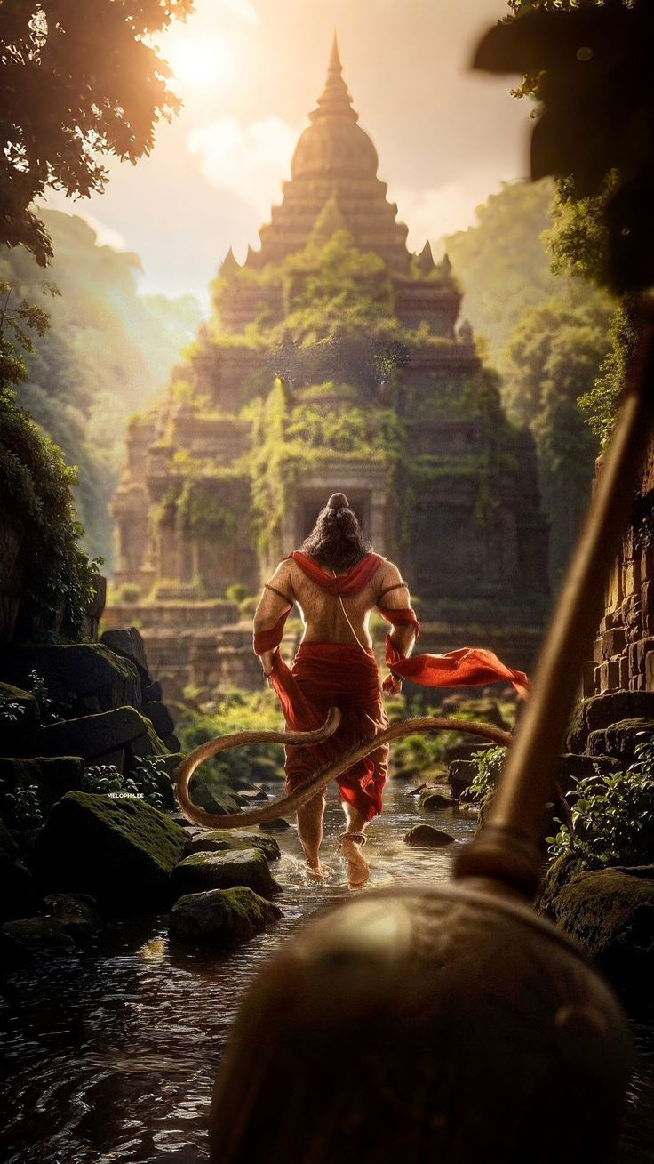 736x1309 Lord Hanuman Mobile 4k Wallpaper