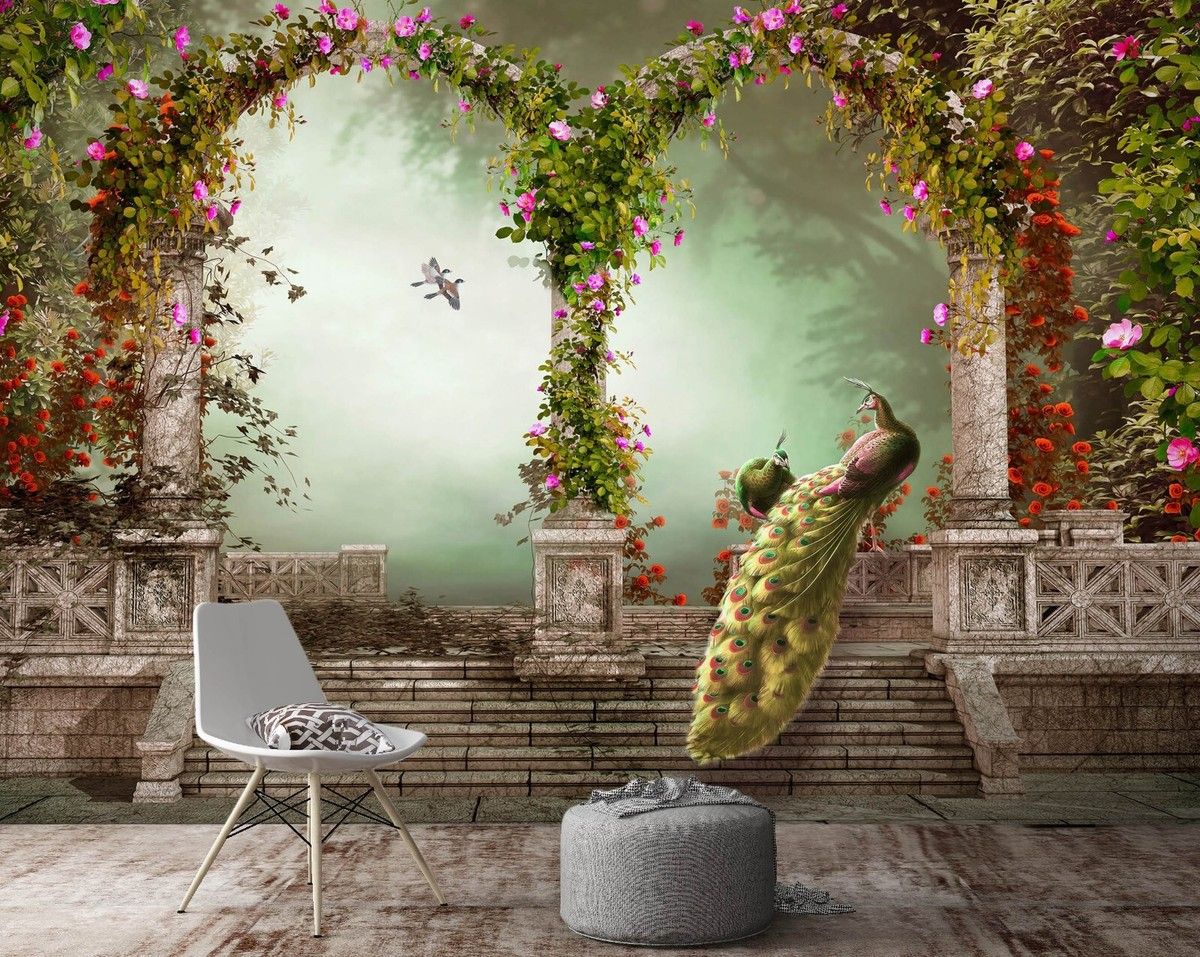 1200x957 3D Garden Arch 3148 Wallpaper Mural Paper Wall Print Indoor Murals CA Sinsin