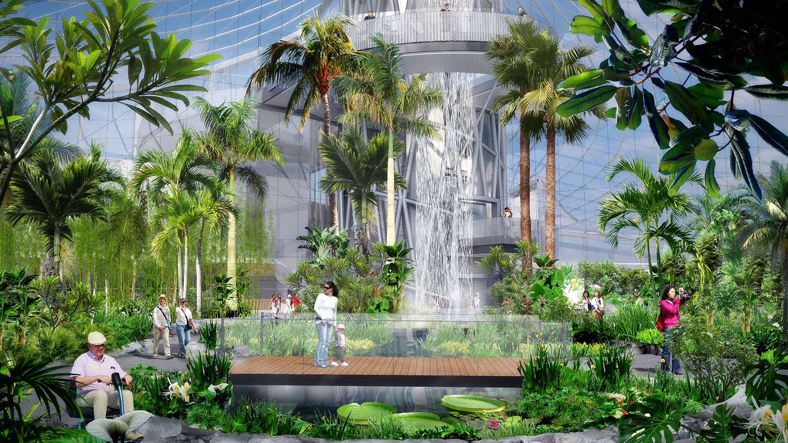 1600x900 Spotlight on The Leaf: Canada's Tallest Indoor Waterfall. Assiniboine Park Conservancy