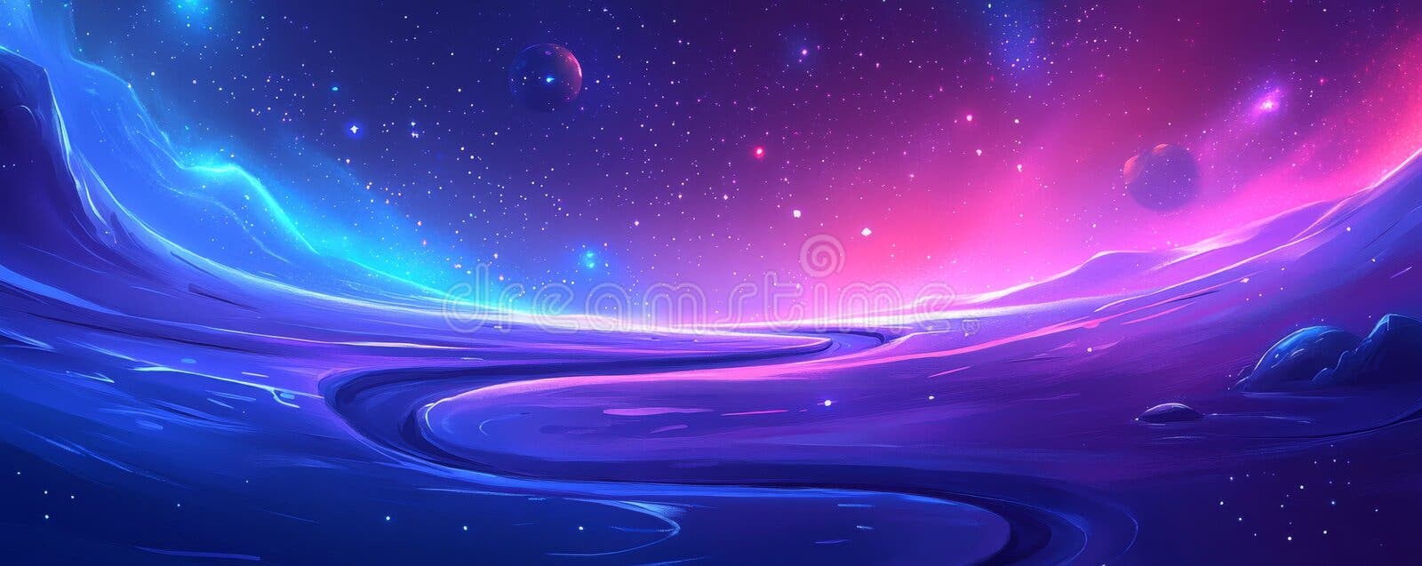 1600x637 Pixel Art Planets Space Galaxy Pattern & Royalty Free From Dreamstime