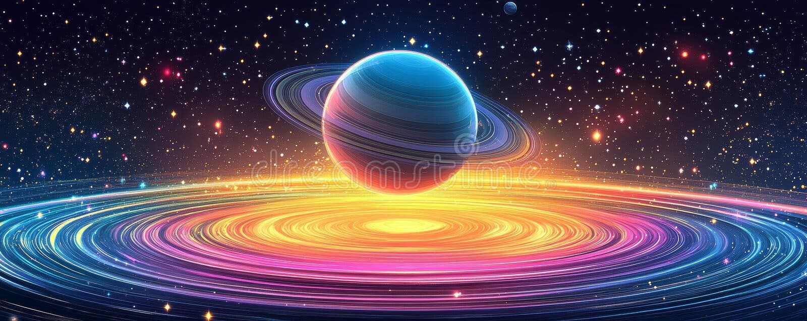 1600x637 Pixel Art Planets Space Galaxy Pattern & Royalty Free From Dreamstime