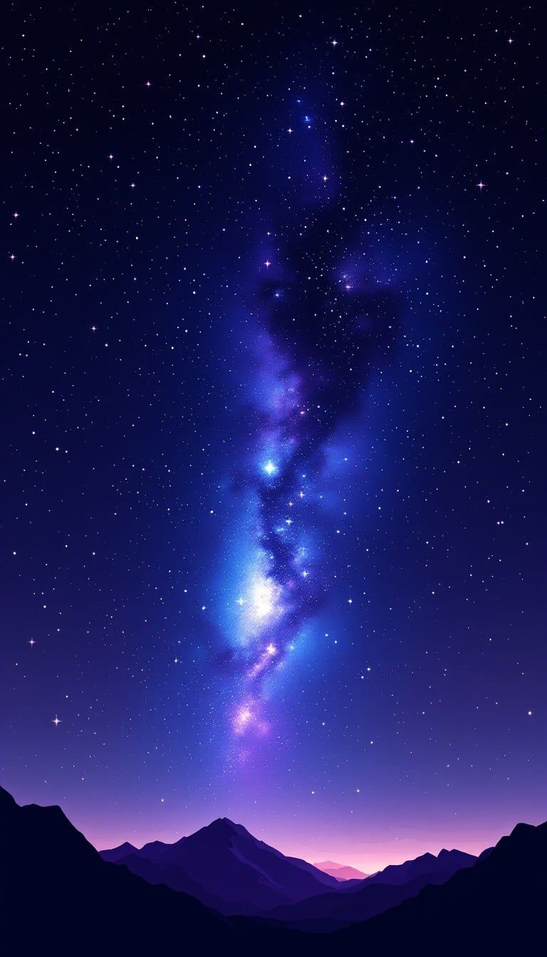 768x1344 Free Cosmic Pixel Dreams Image, Galaxy, Art