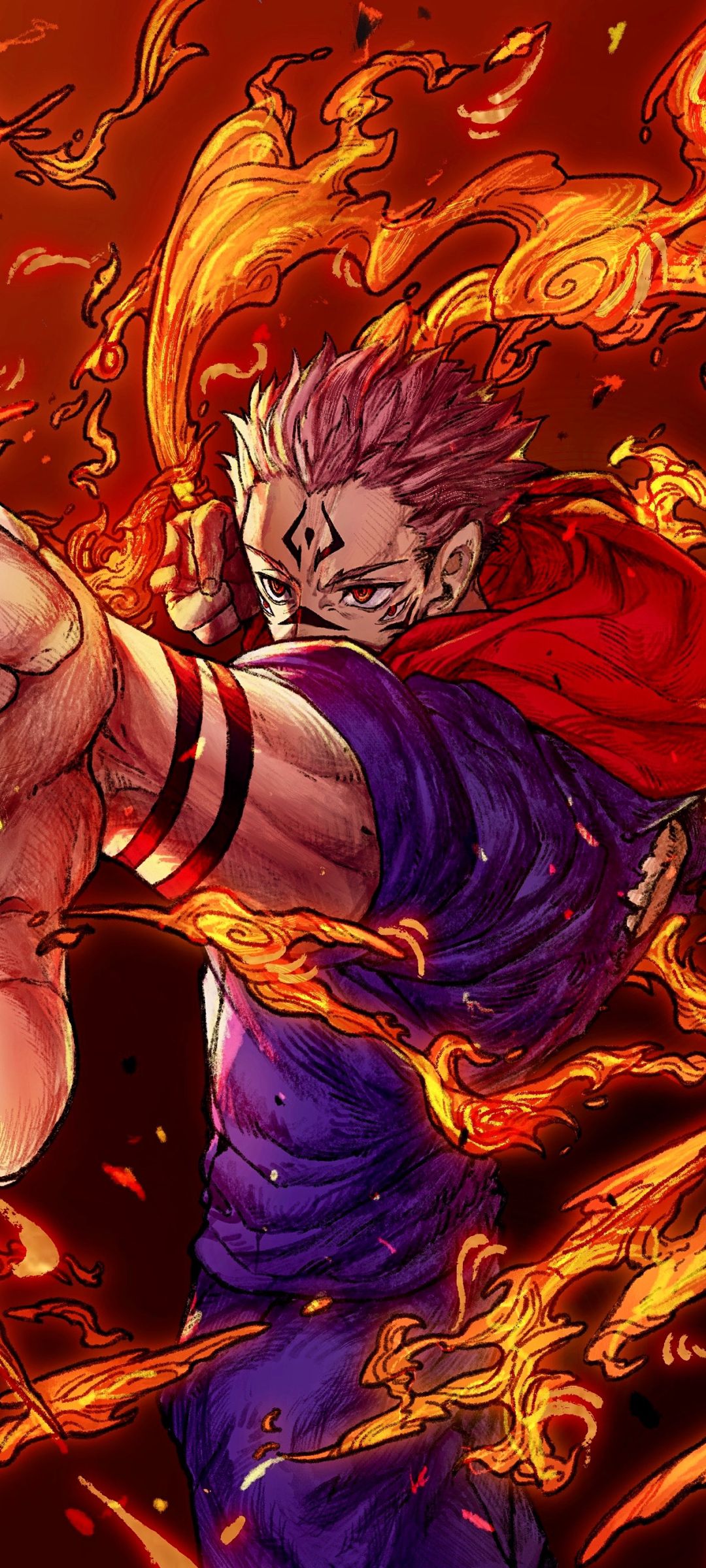 1080x2400 Sukuna (Jujutsu Kaisen) Phone Wallpaper and iPhone Background: Free HD Download