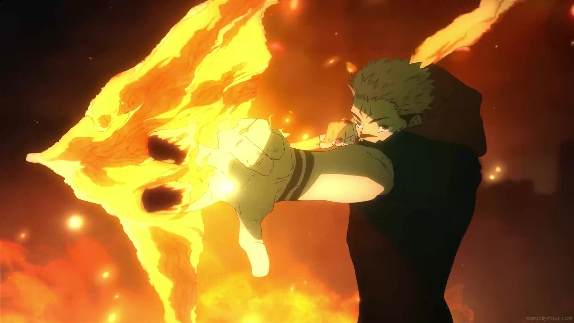 1920x1080 Sukuna Fire Wallpaper