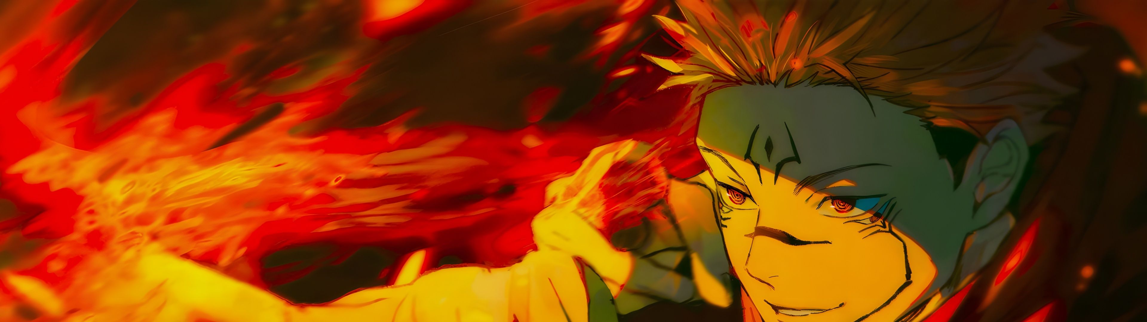 3840x1080 Sukuna Wallpaper 4K, 8K, Jujutsu Kaisen, 5K