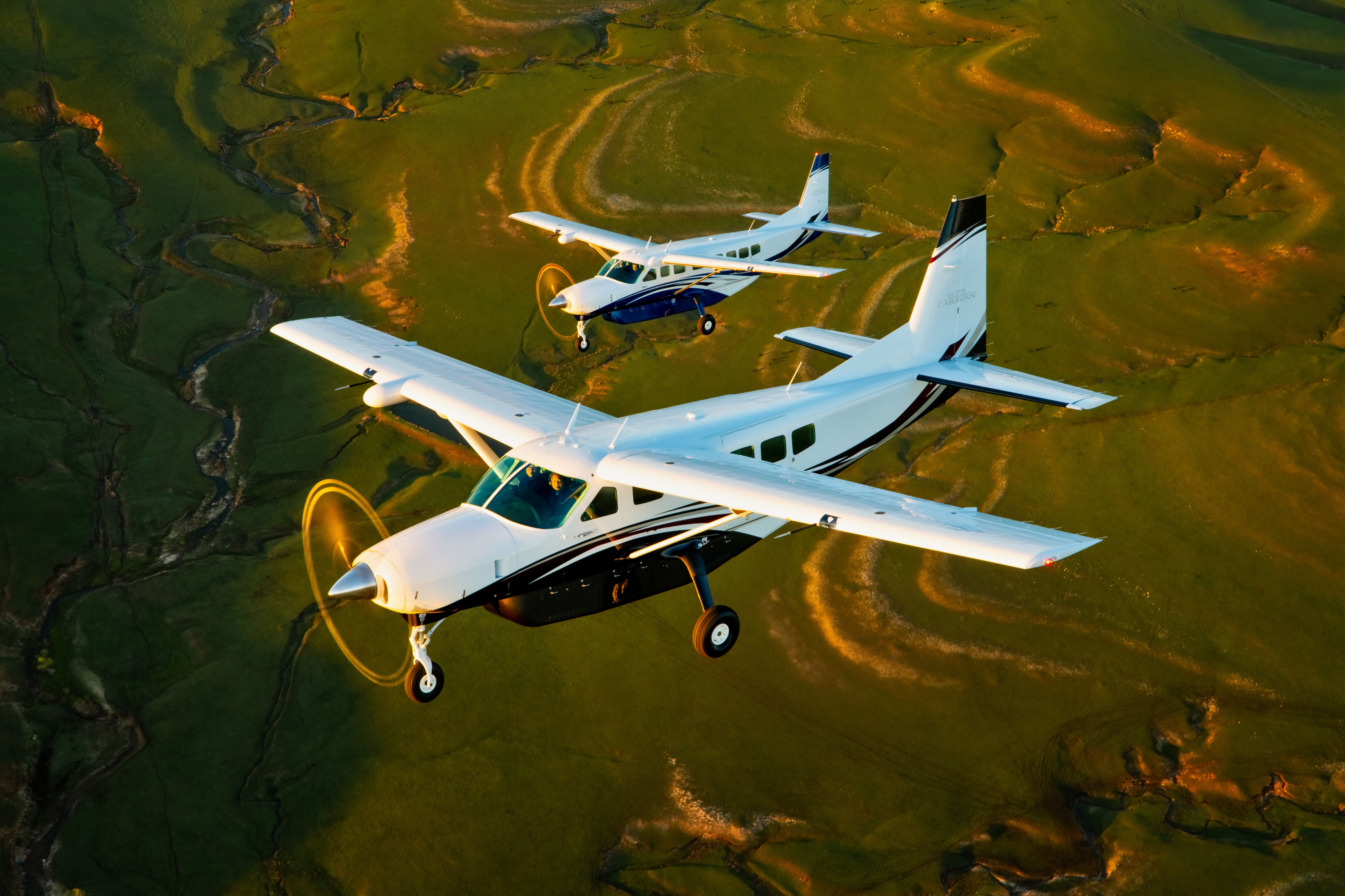 8256x5504 Cessna Caravan flight deck to feature cockpit advancements, enhancing flight experience for pilots. Textron Aviation Media Center