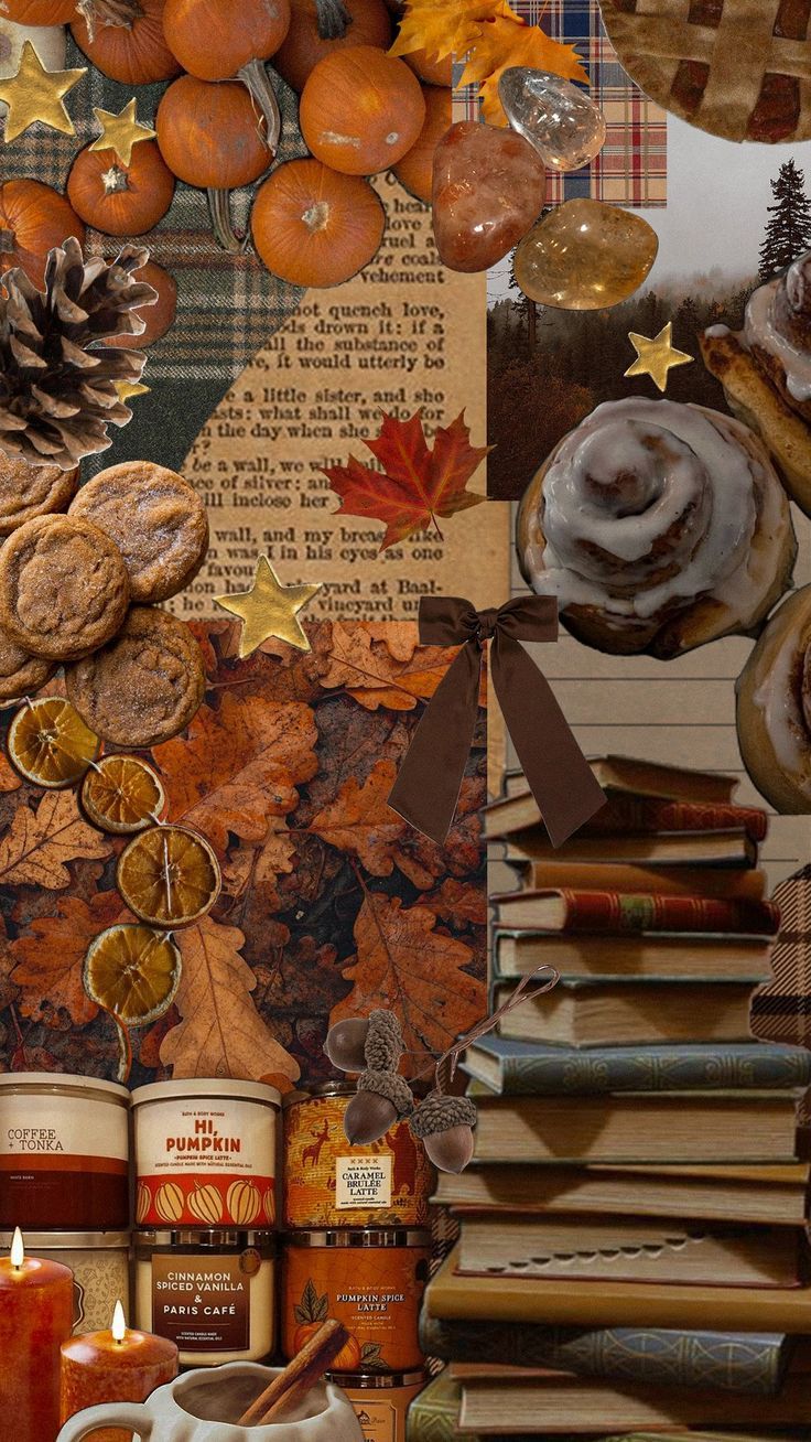 736x1308 Cozy Autumn Collage Wallpaper for Phone