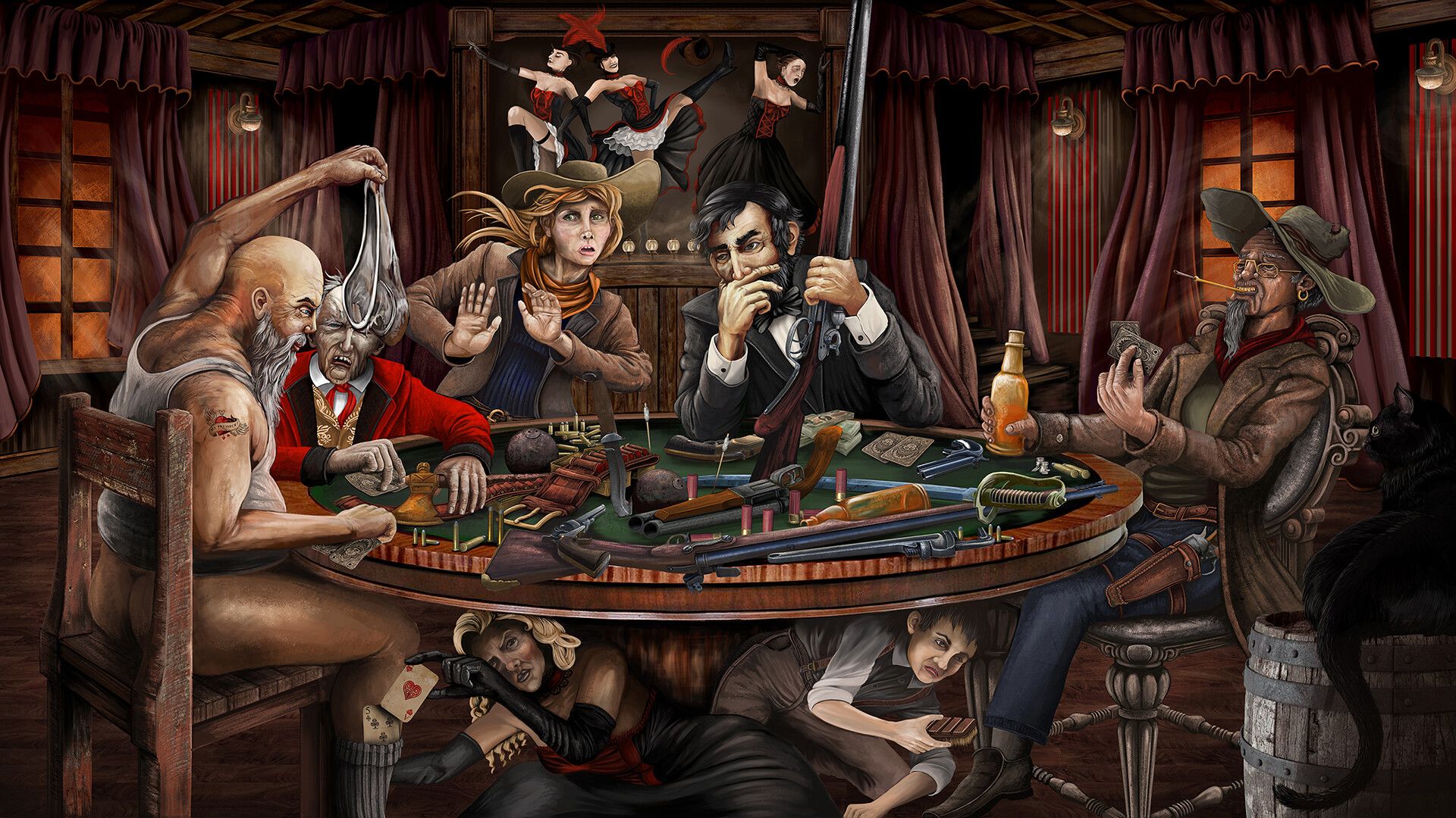 1920x1080 HEAT Wallpaper: The Poker Game